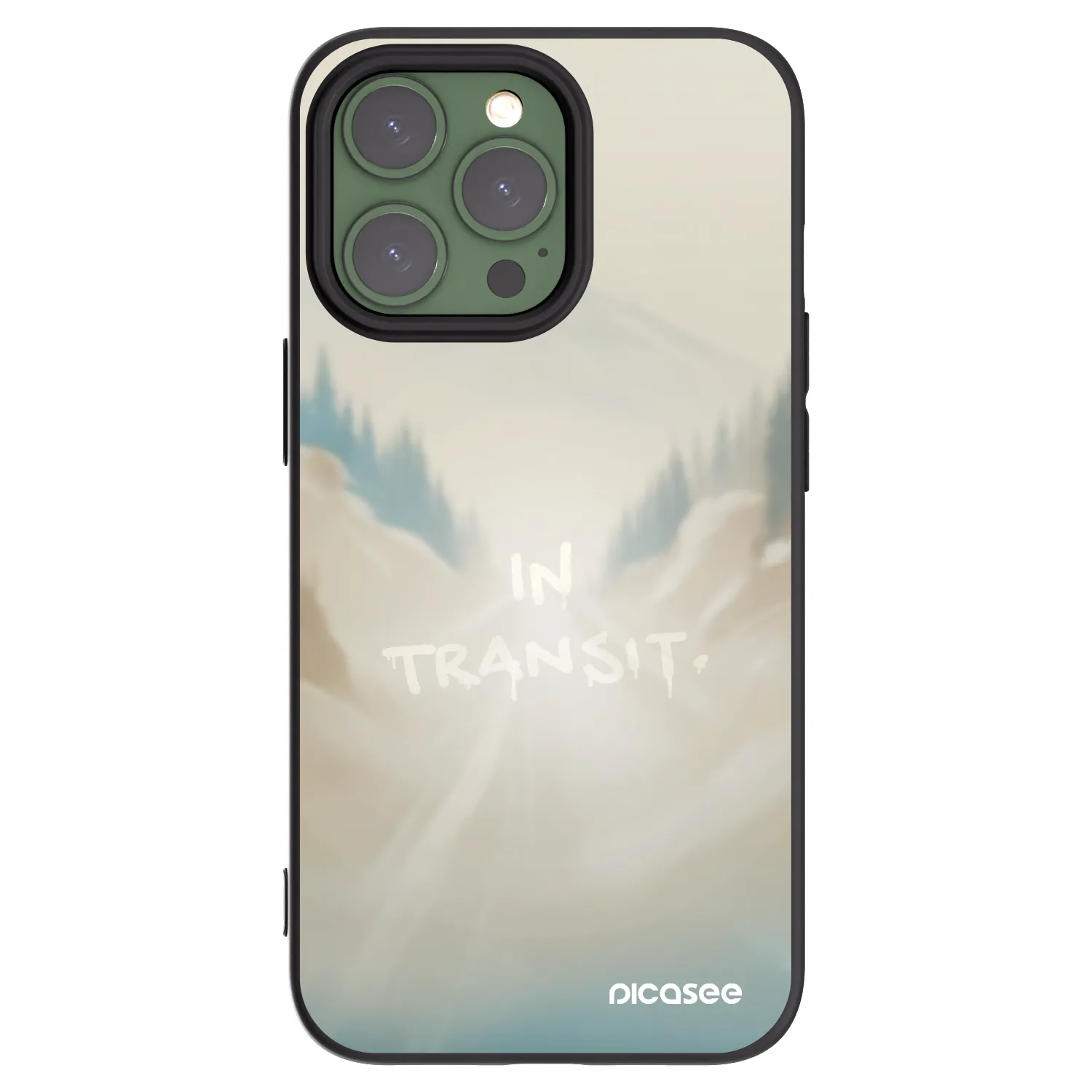 Picasee silikonový černý obal pro Apple iPhone 13 Pro - IN TRANSIT