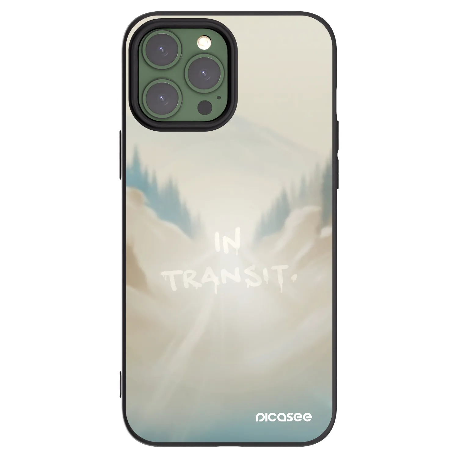 Picasee silikonový černý obal pro Apple iPhone 13 Pro Max - IN TRANSIT