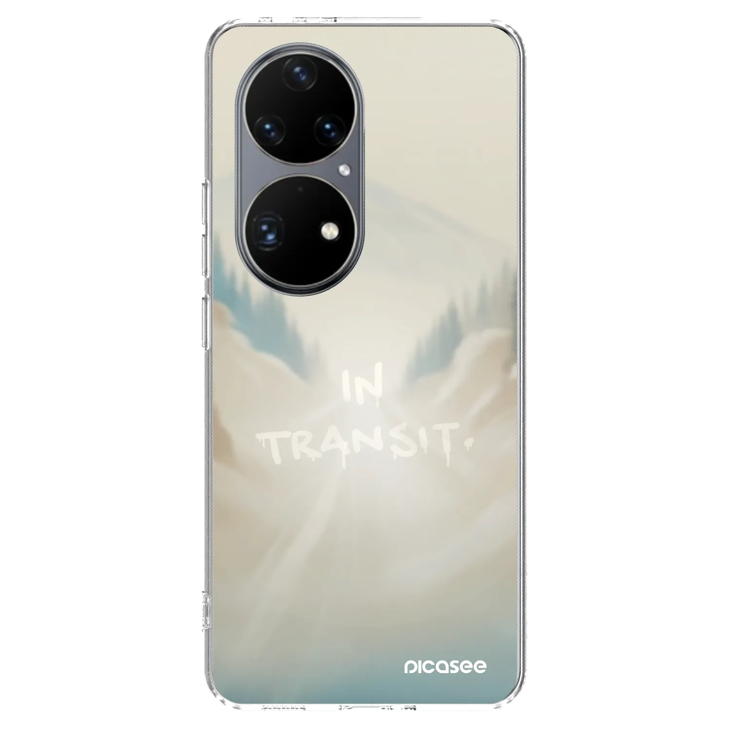 Picasee silikonový průhledný obal pro Huawei P50 - IN TRANSIT