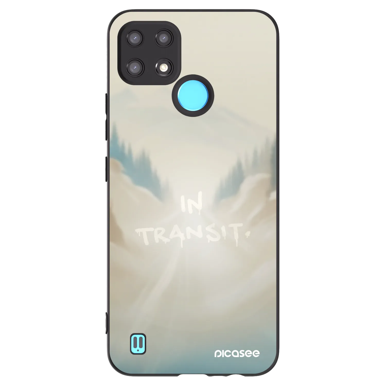 Picasee silikonový černý obal pro Realme C21 - IN TRANSIT