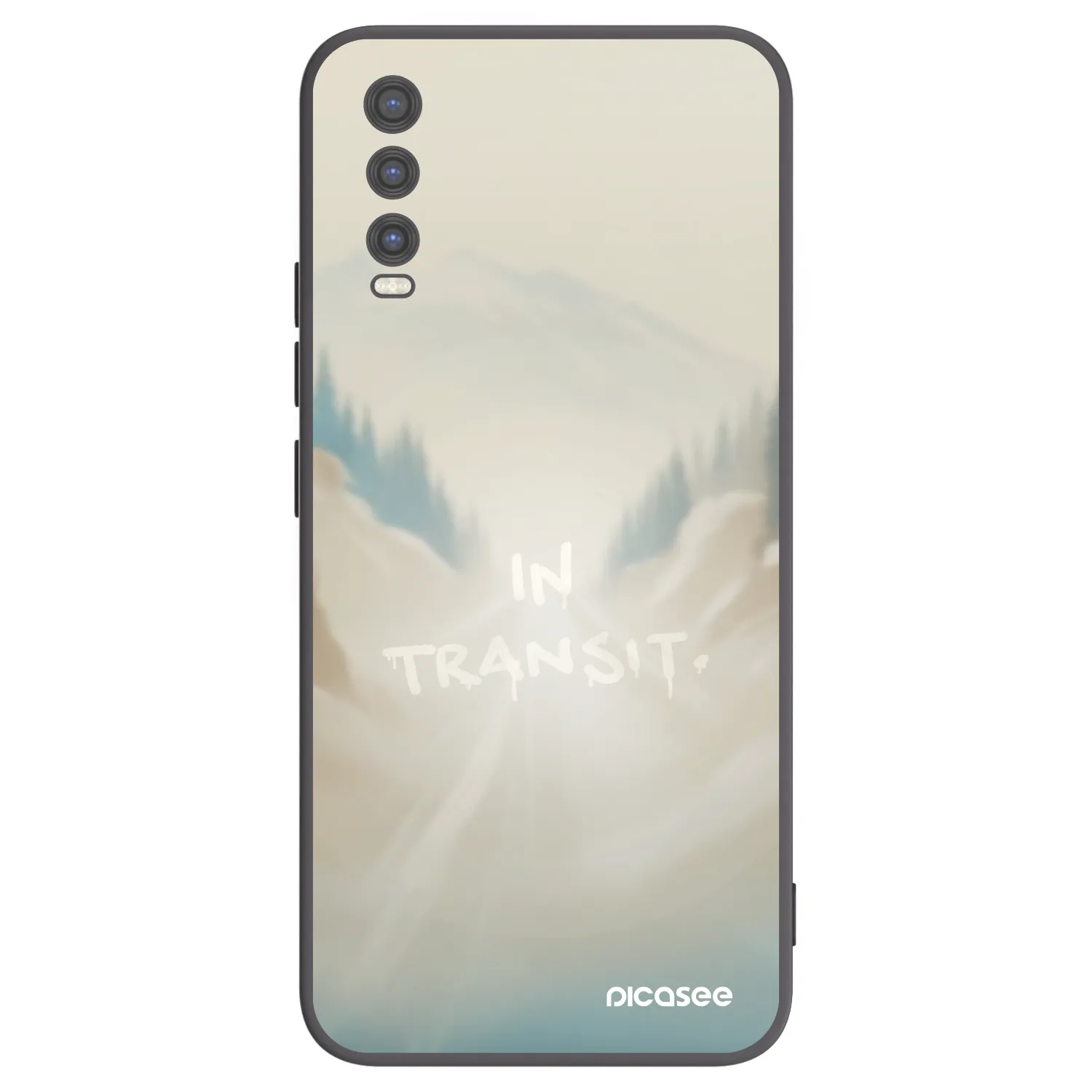 Picasee silikonový černý obal pro Vivo Y20s - IN TRANSIT
