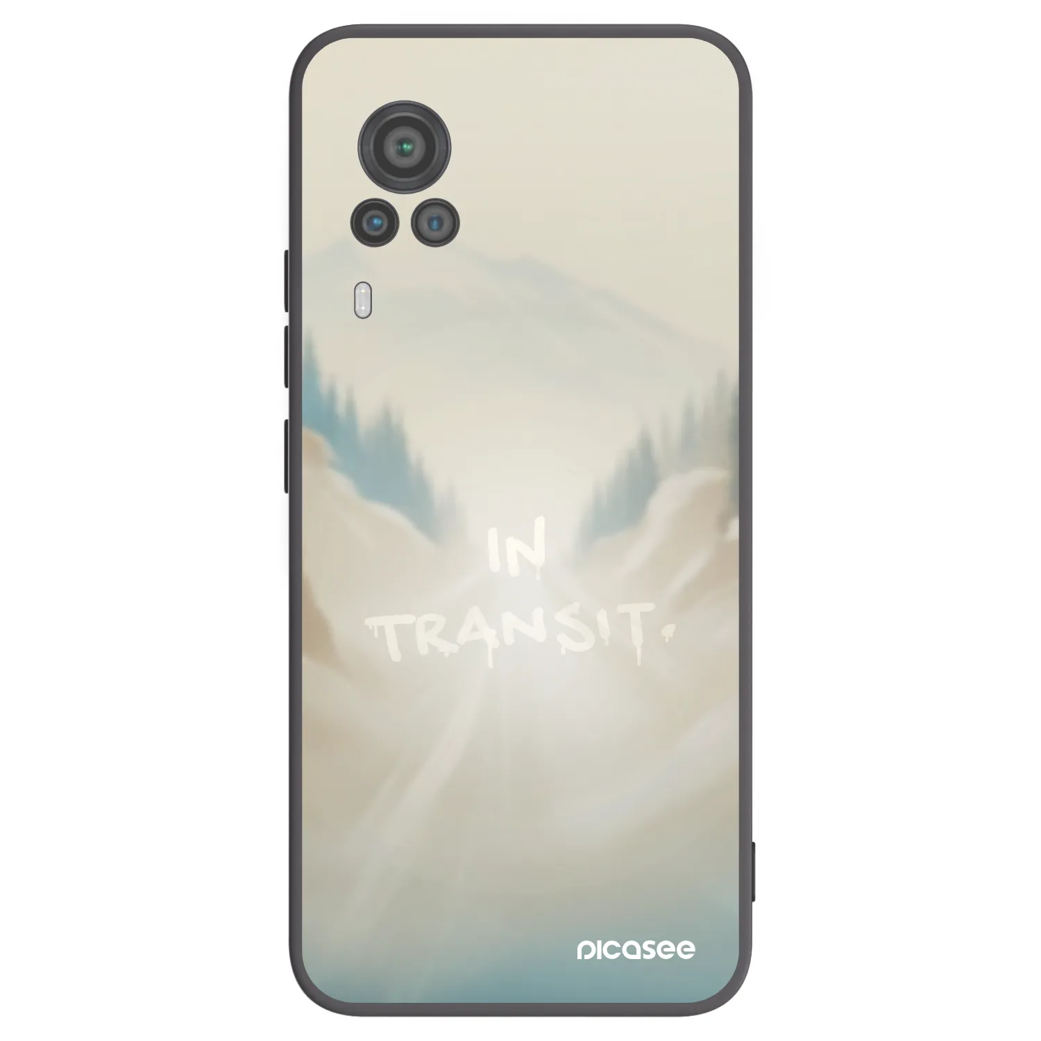 Picasee silikonový černý obal pro Vivo X60 Pro 5G - IN TRANSIT