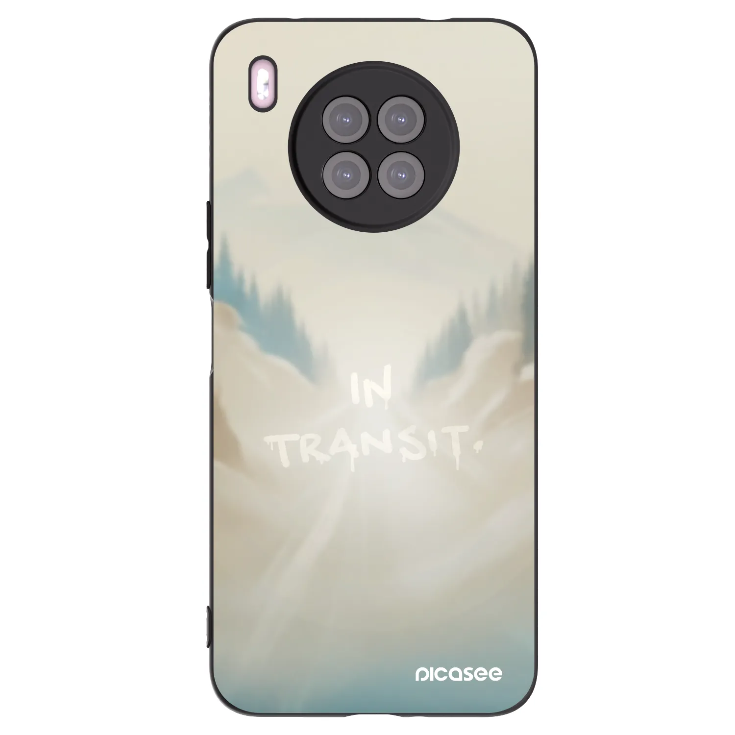 Picasee silikonový černý obal pro Huawei Nova 8i - IN TRANSIT
