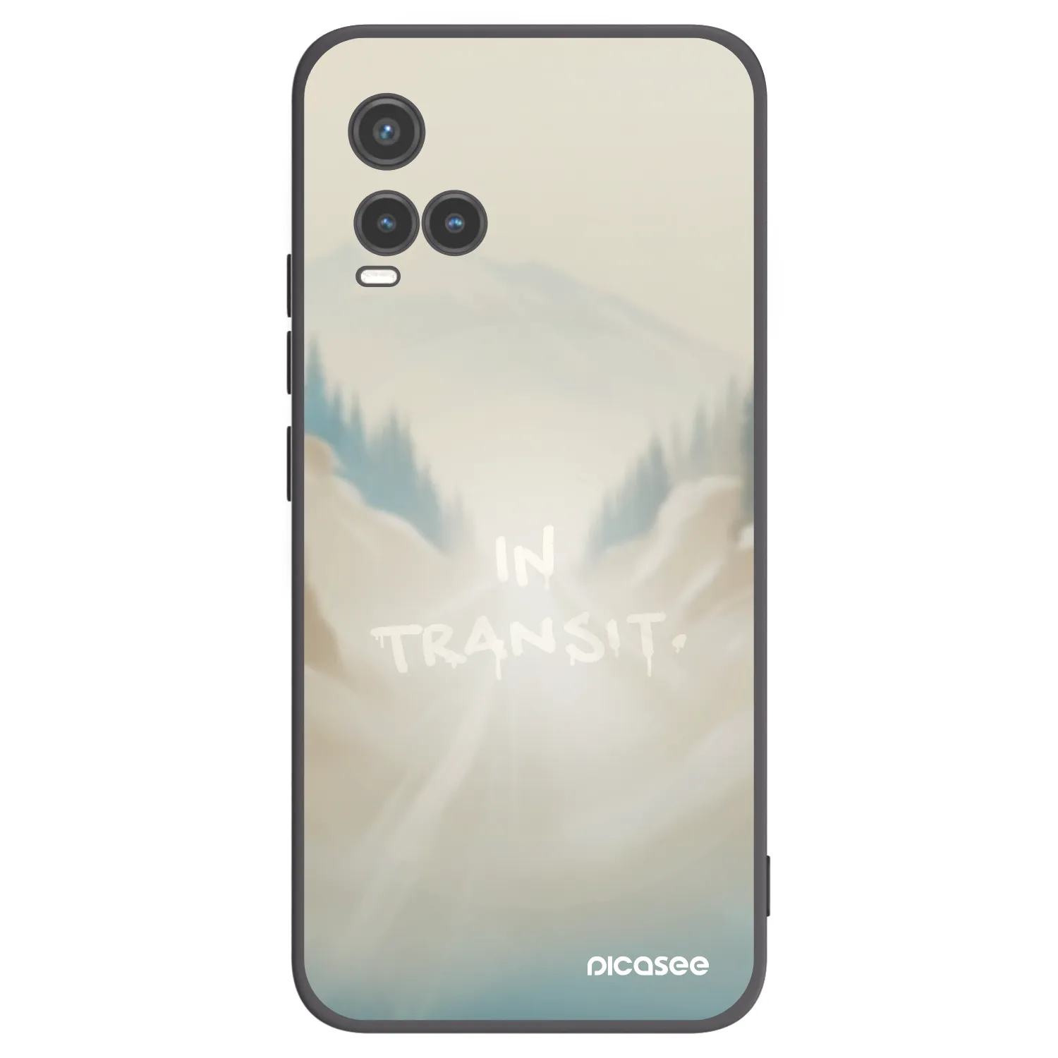 Picasee silikonový černý obal pro Vivo Y33s - IN TRANSIT