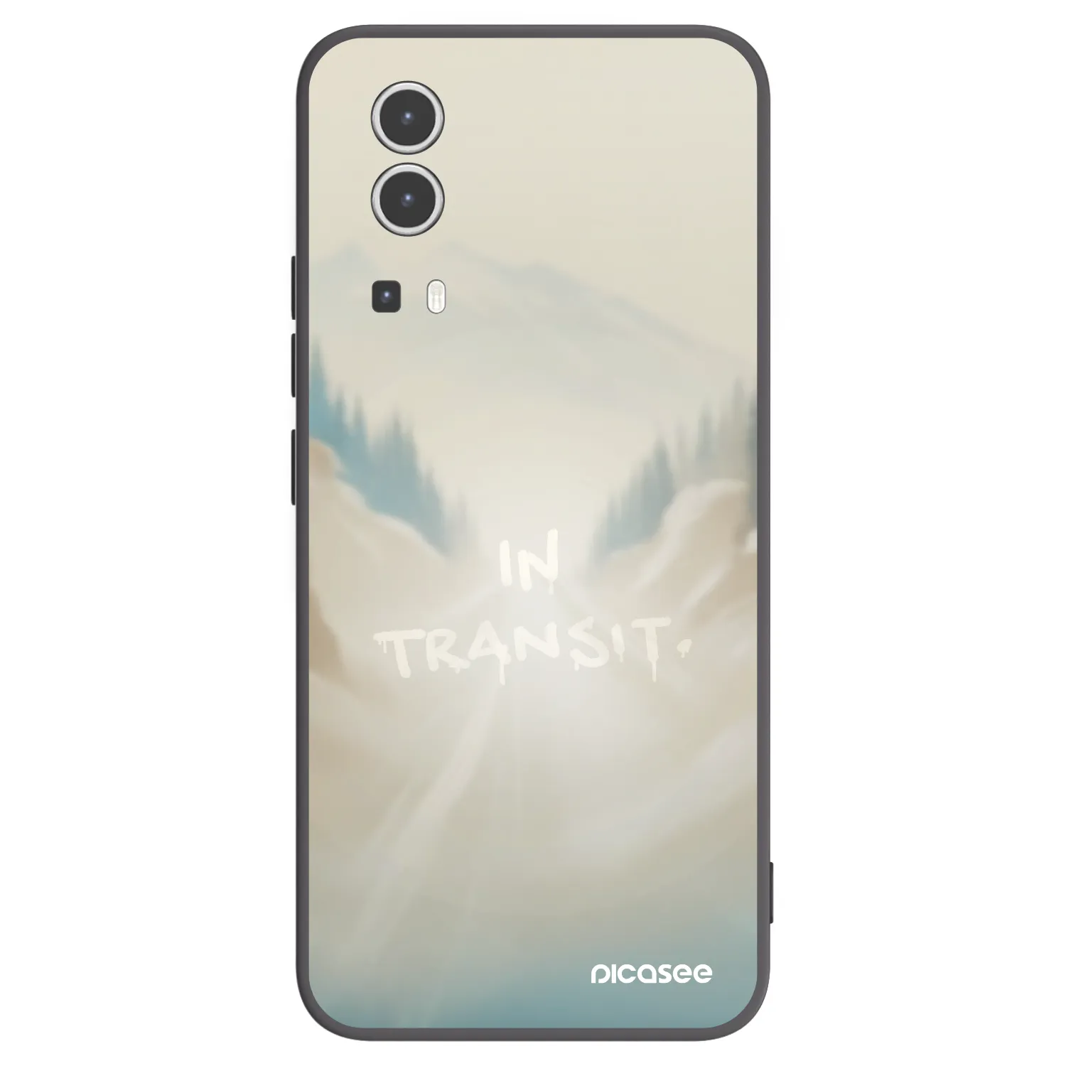 Picasee silikonový černý obal pro Vivo Y72 5G - IN TRANSIT