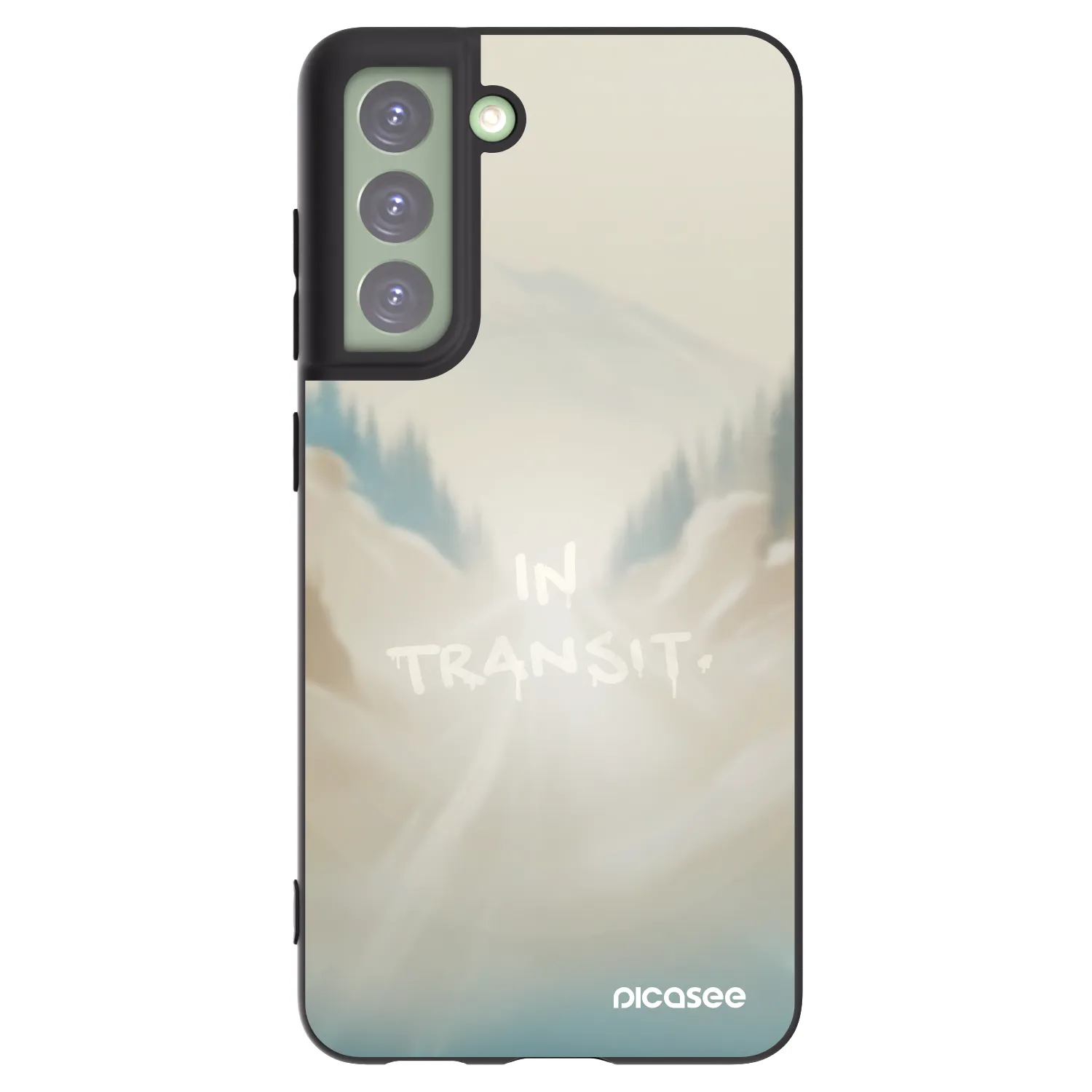 Picasee silikonový černý obal pro Samsung Galaxy S21 FE 5G - IN TRANSIT