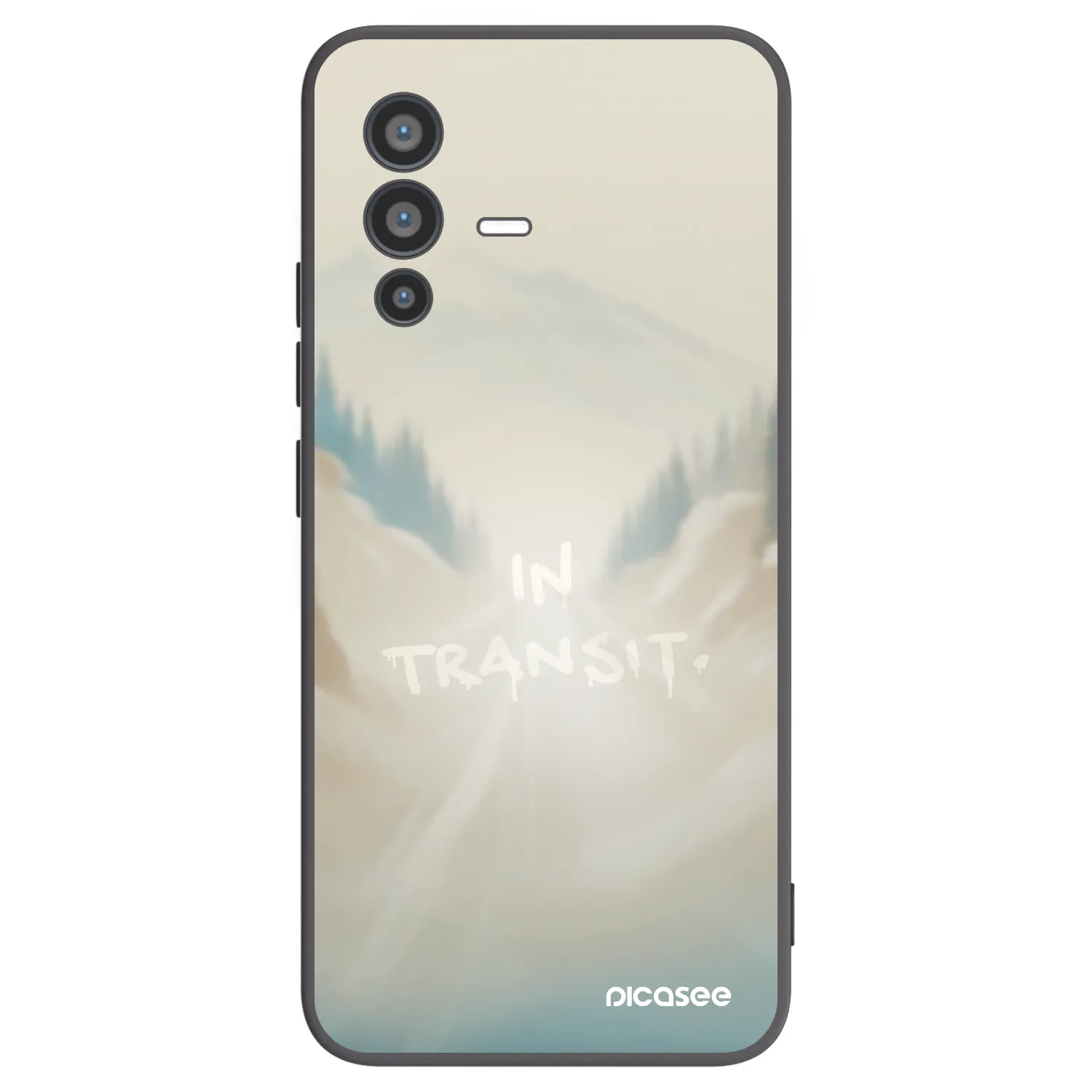 Picasee silikonový černý obal pro Vivo V23 5G - IN TRANSIT