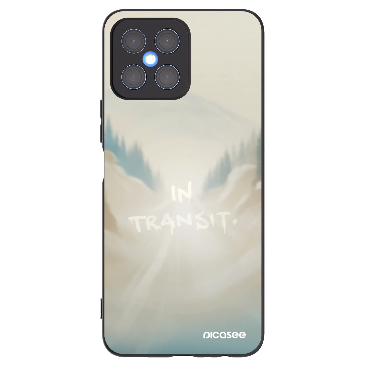 Picasee silikonový černý obal pro Honor X8 4G - IN TRANSIT