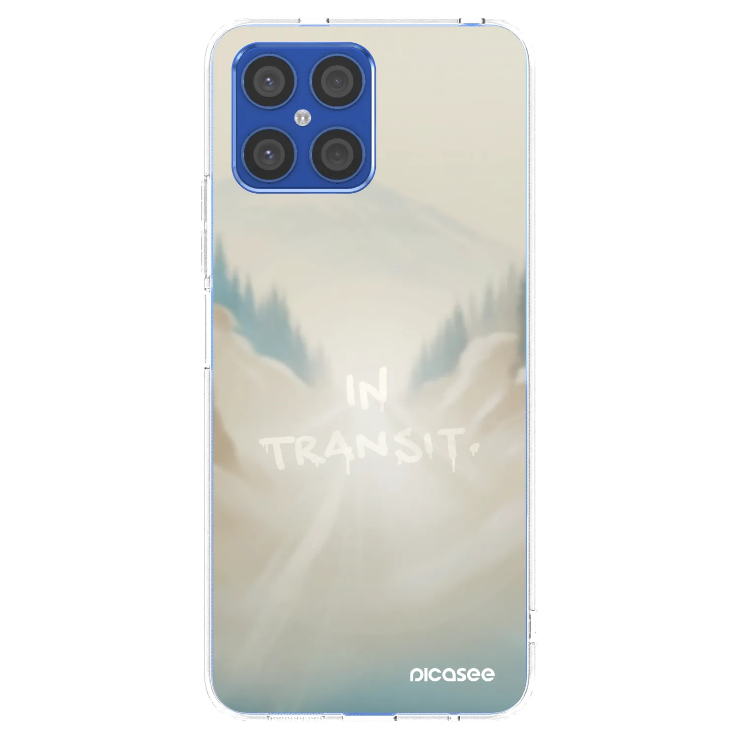 Picasee silikonový průhledný obal pro Honor X8 4G - IN TRANSIT