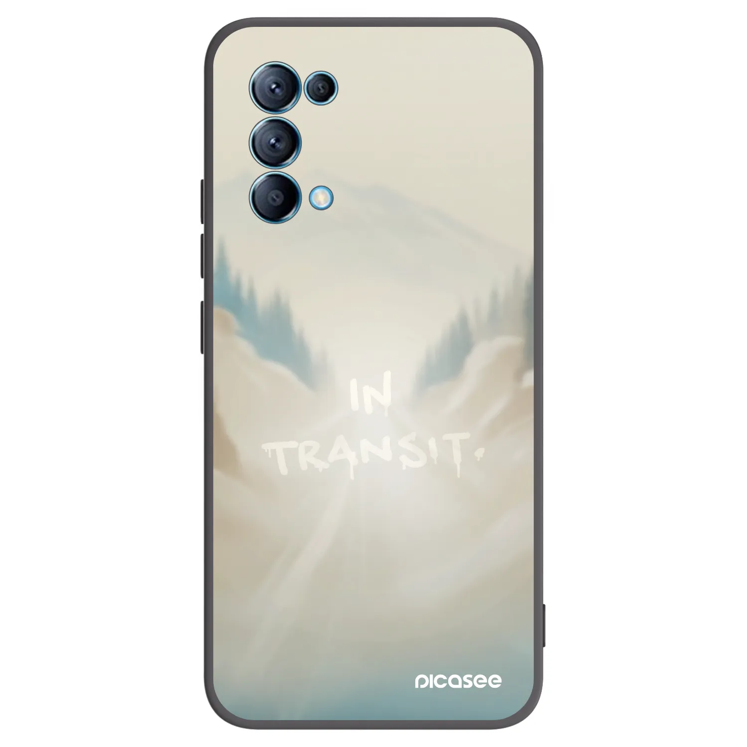 Picasee silikonový černý obal pro OPPO Reno 5 5G - IN TRANSIT
