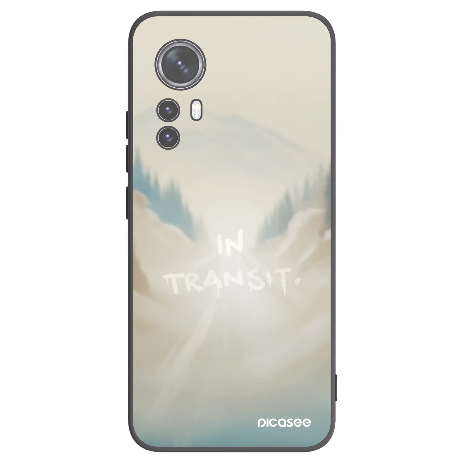 Picasee silikonový černý obal pro Xiaomi 12X - IN TRANSIT