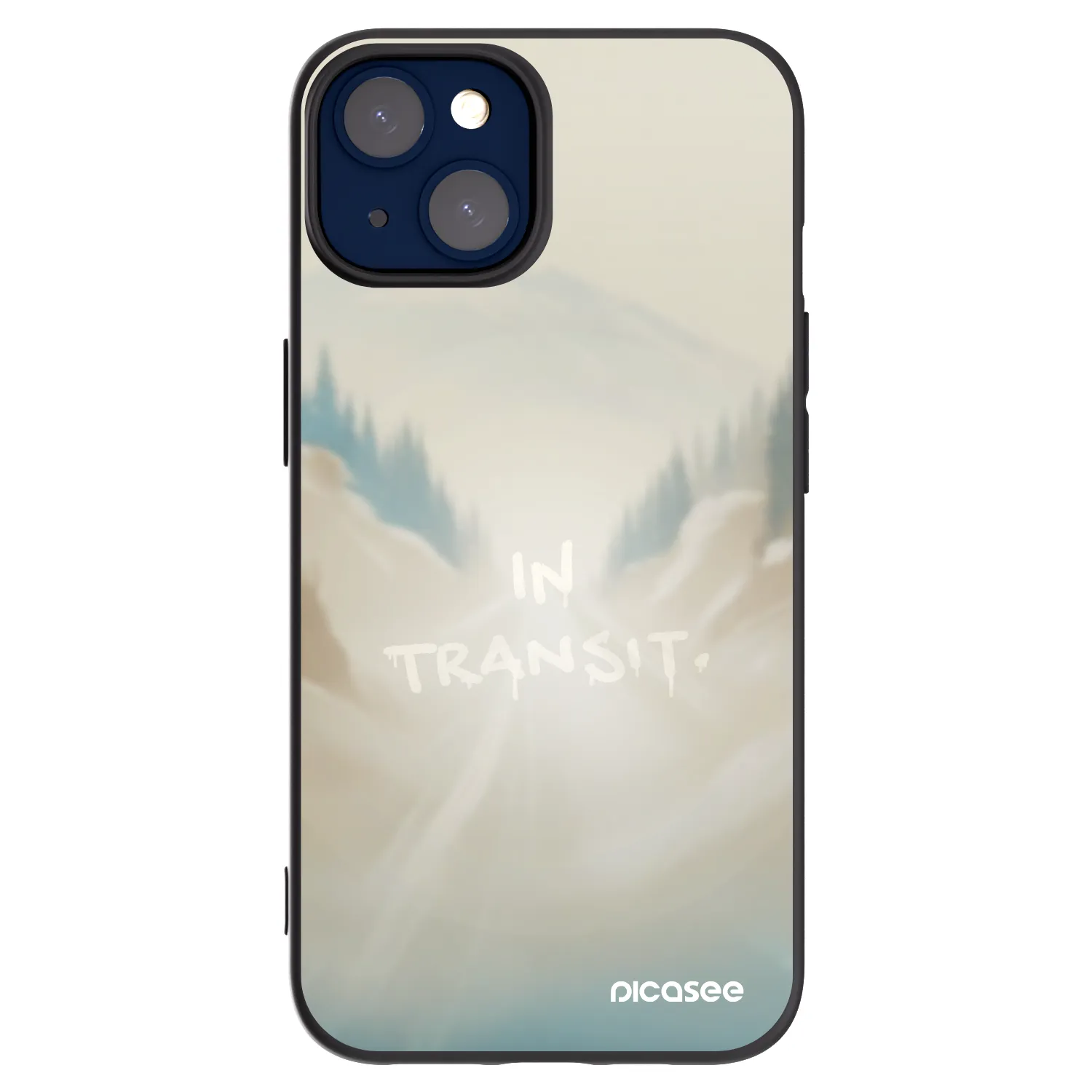 Picasee silikonový černý obal pro Apple iPhone 14 - IN TRANSIT