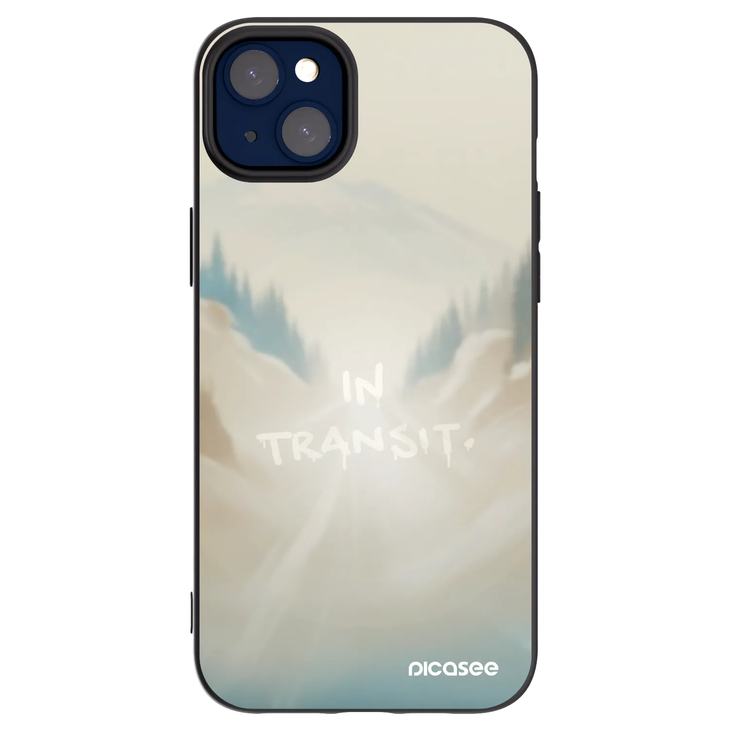 Picasee silikonový černý obal pro Apple iPhone 14 Plus - IN TRANSIT