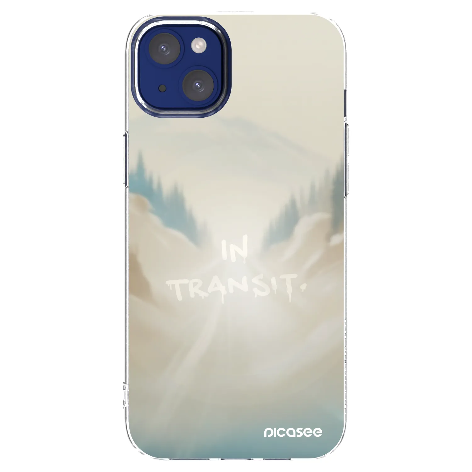 Picasee silikonový průhledný obal pro Apple iPhone 14 Plus - IN TRANSIT