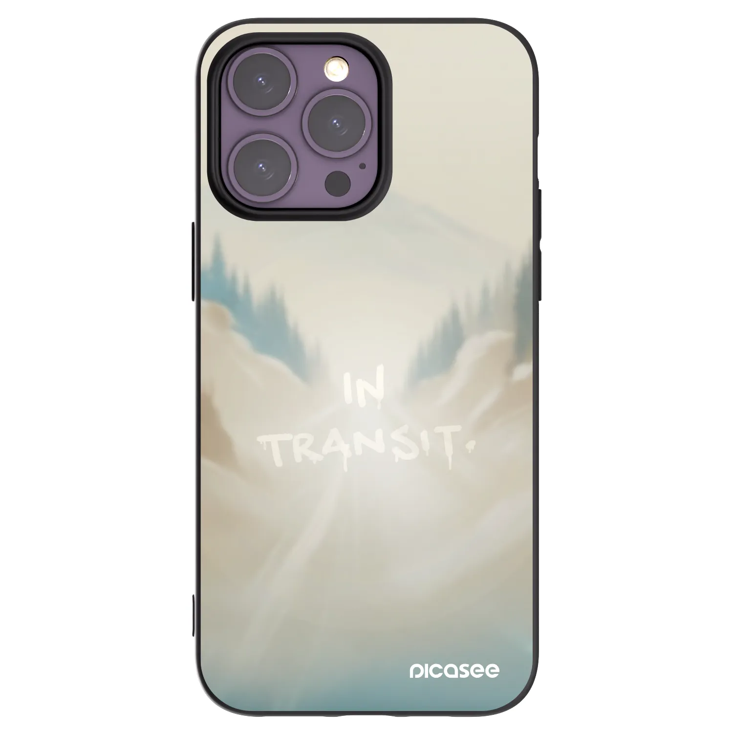 Picasee silikonový černý obal pro Apple iPhone 14 Pro Max - IN TRANSIT