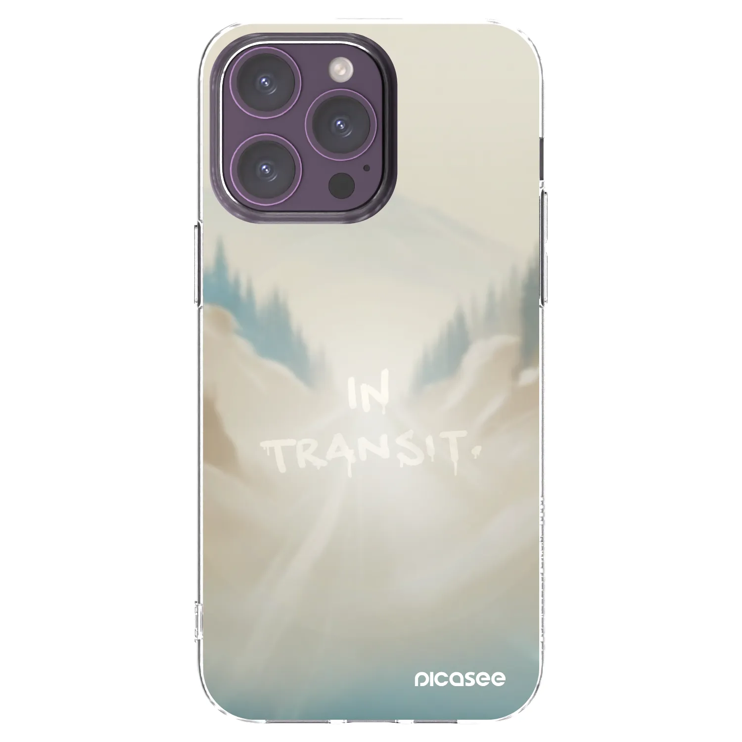 Picasee silikonový průhledný obal pro Apple iPhone 14 Pro Max - IN TRANSIT