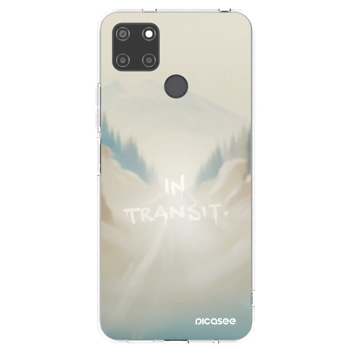 Picasee silikonový průhledný obal pro Realme C21Y - IN TRANSIT