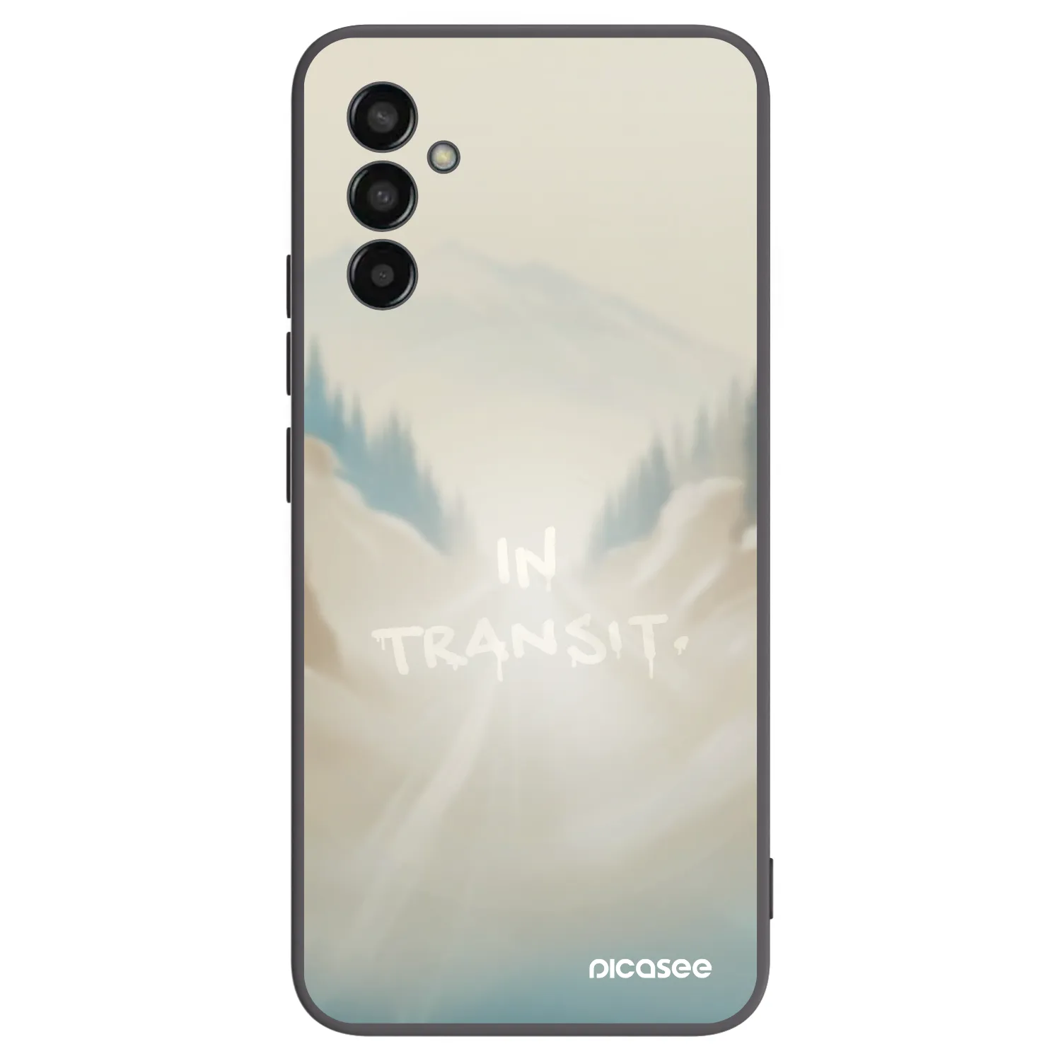 Picasee silikonový černý obal pro Samsung Galaxy M13 M135F - IN TRANSIT
