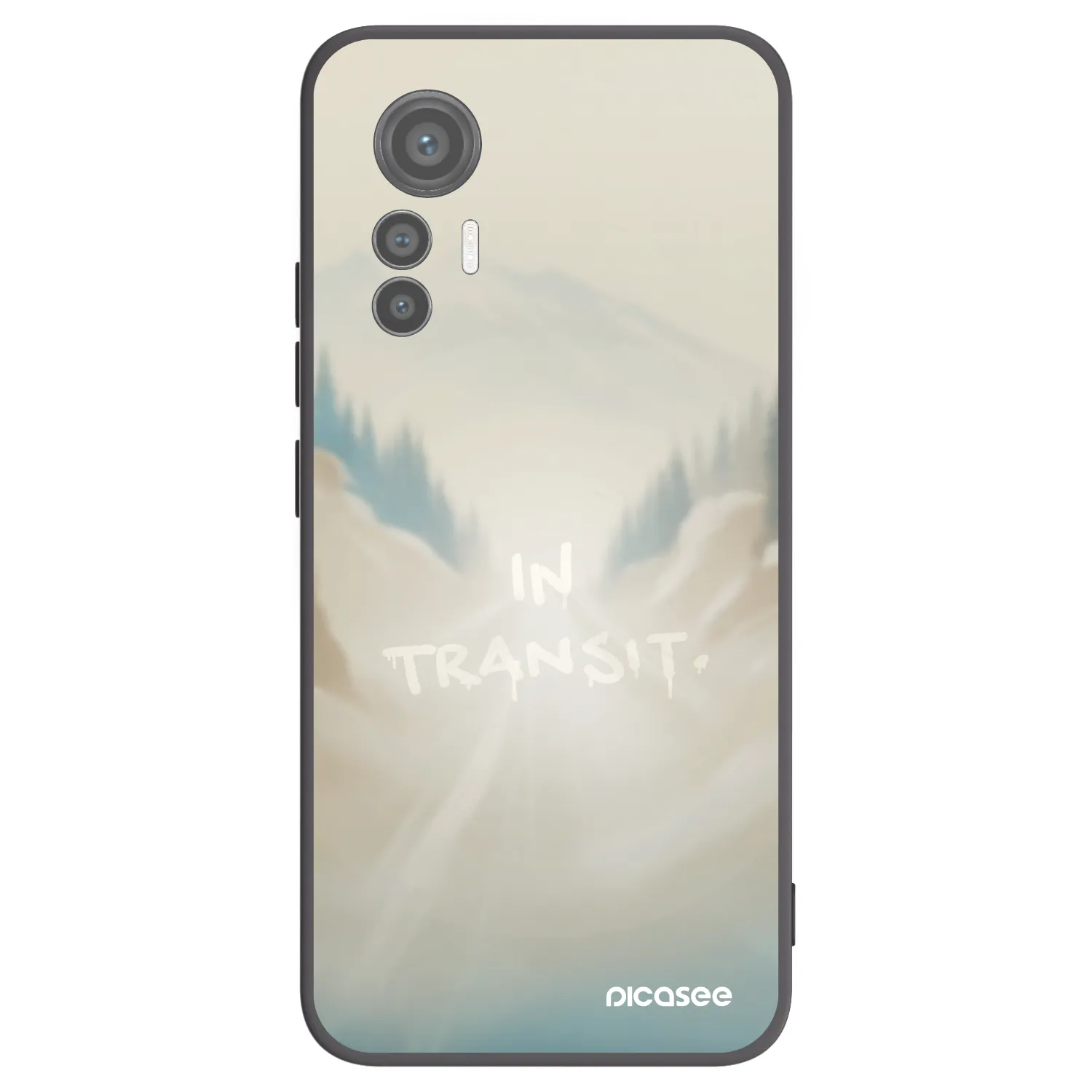 Picasee silikonový černý obal pro Xiaomi 12 Lite - IN TRANSIT