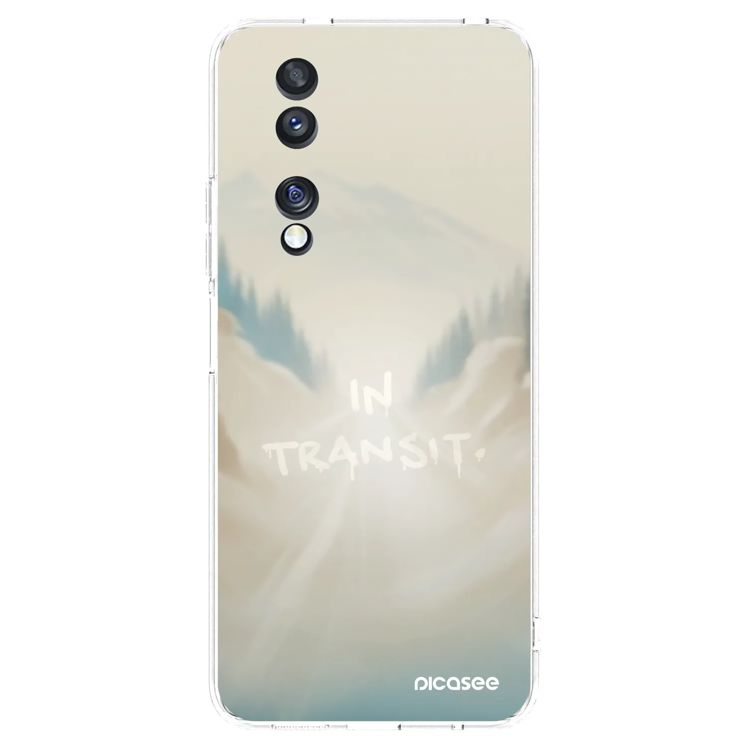 Picasee silikonový průhledný obal pro Honor 70 - IN TRANSIT