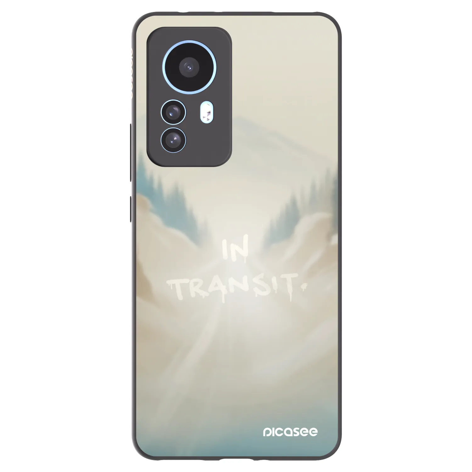 Picasee silikonový černý obal pro Xiaomi 12T - IN TRANSIT