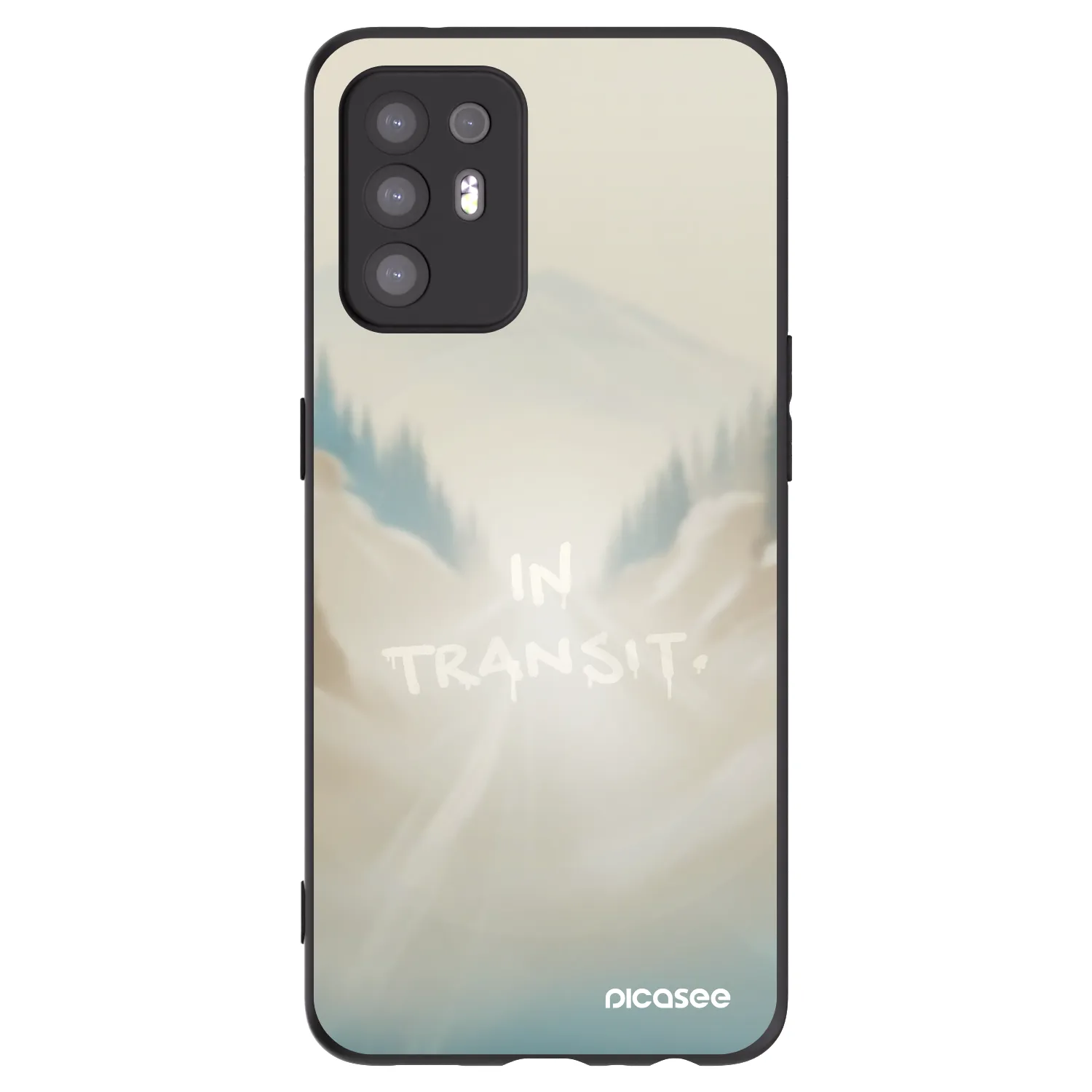 Picasee silikonový černý obal pro OPPO A94 5G - IN TRANSIT