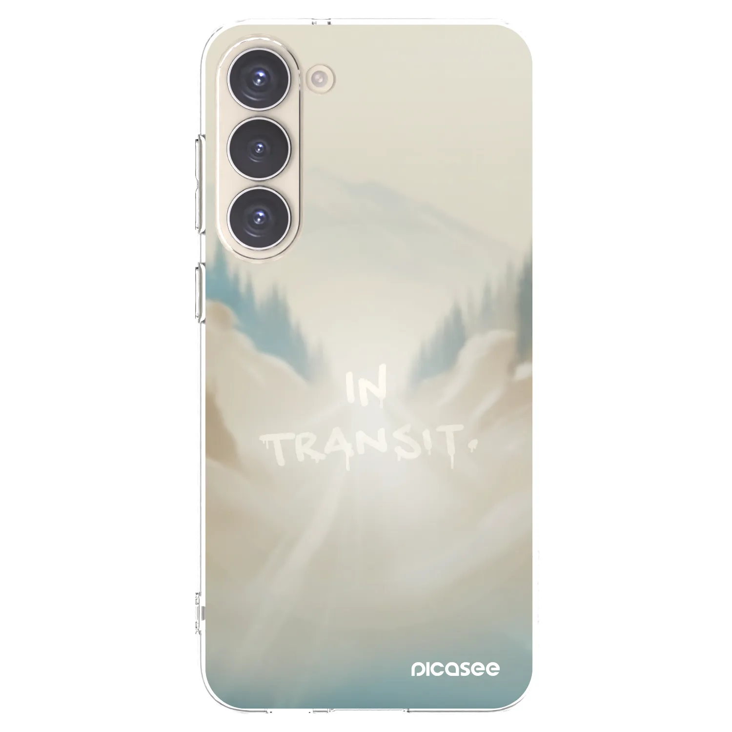 Picasee silikonový průhledný obal pro Samsung Galaxy S23+ 5G - IN TRANSIT