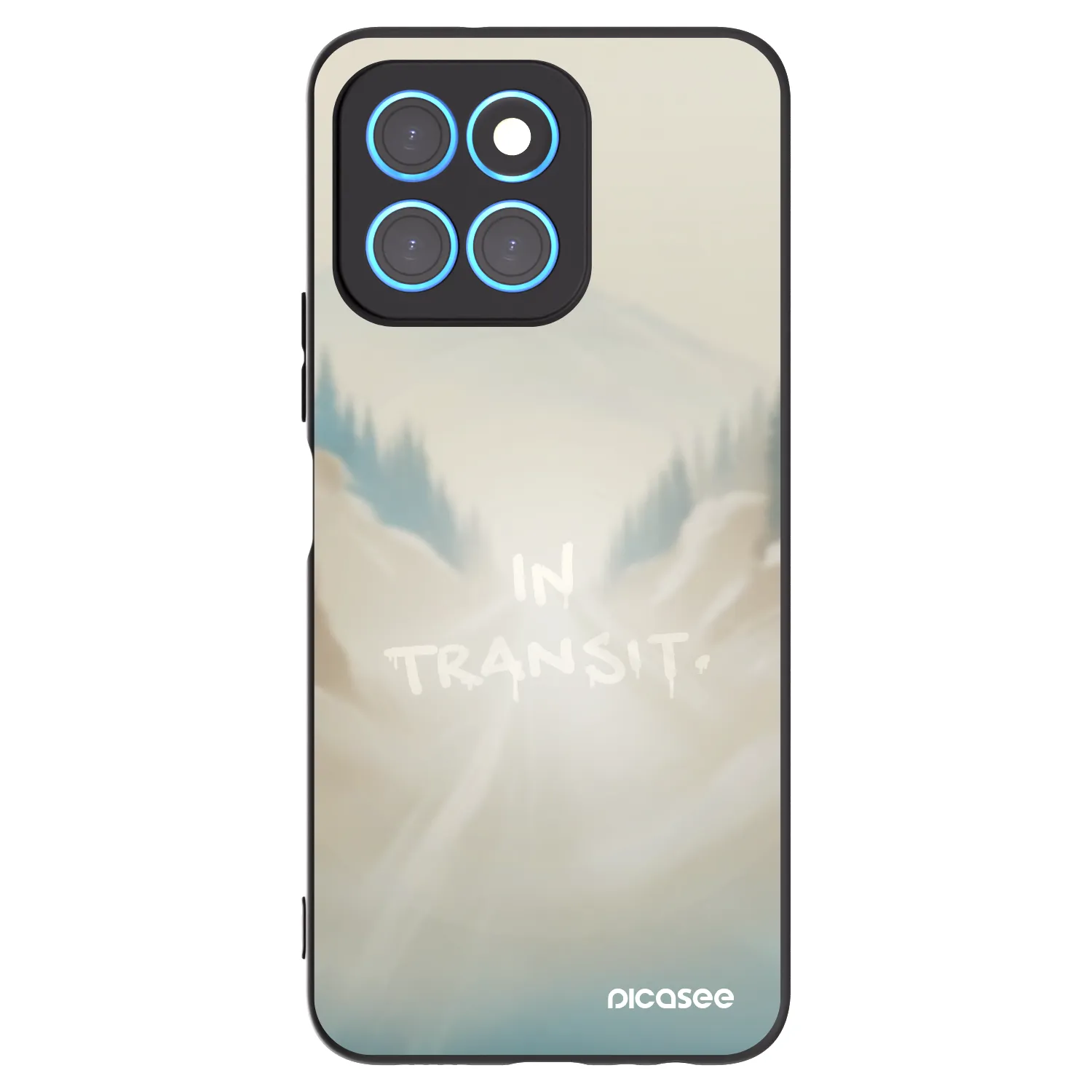 Picasee silikonový černý obal pro Honor X6 - IN TRANSIT