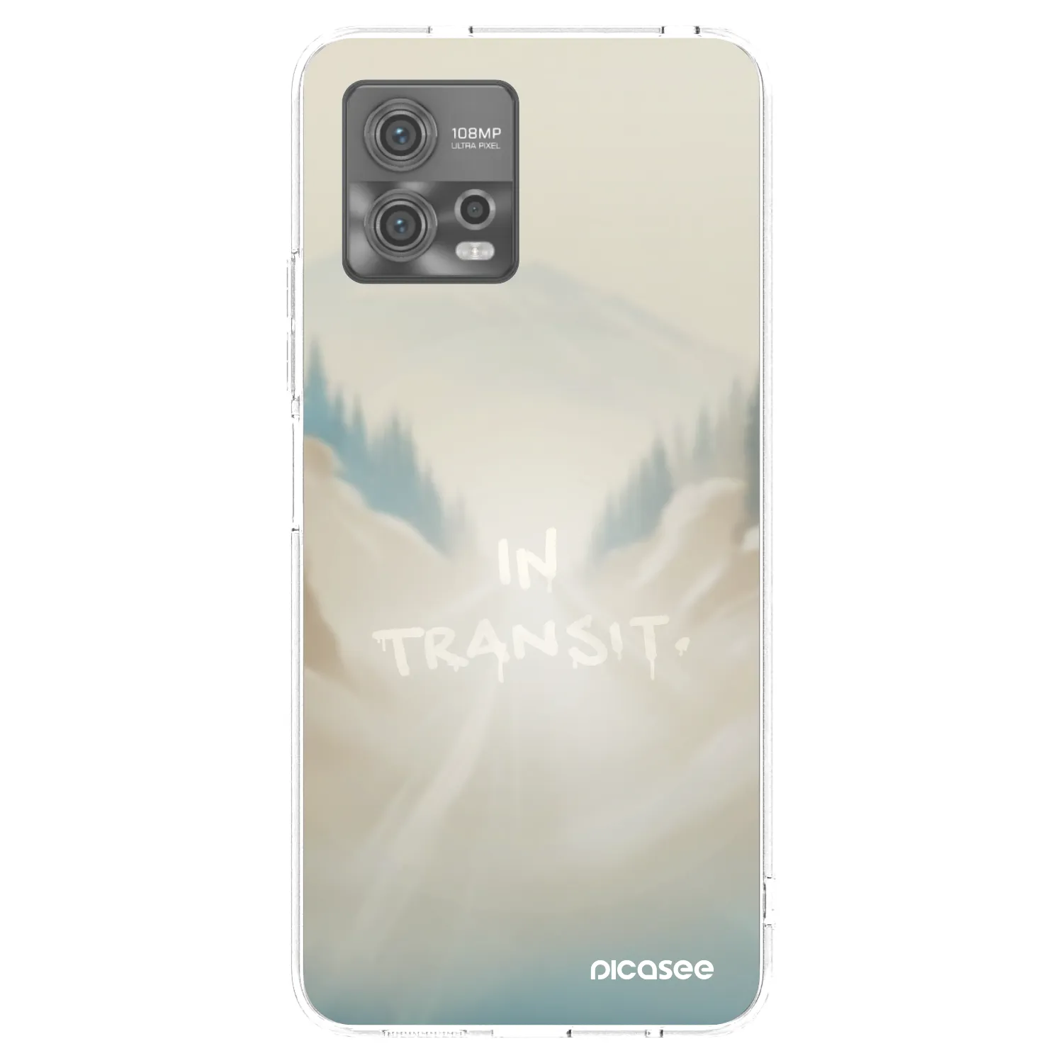 Picasee silikonový průhledný obal pro Motorola Moto G72 - IN TRANSIT