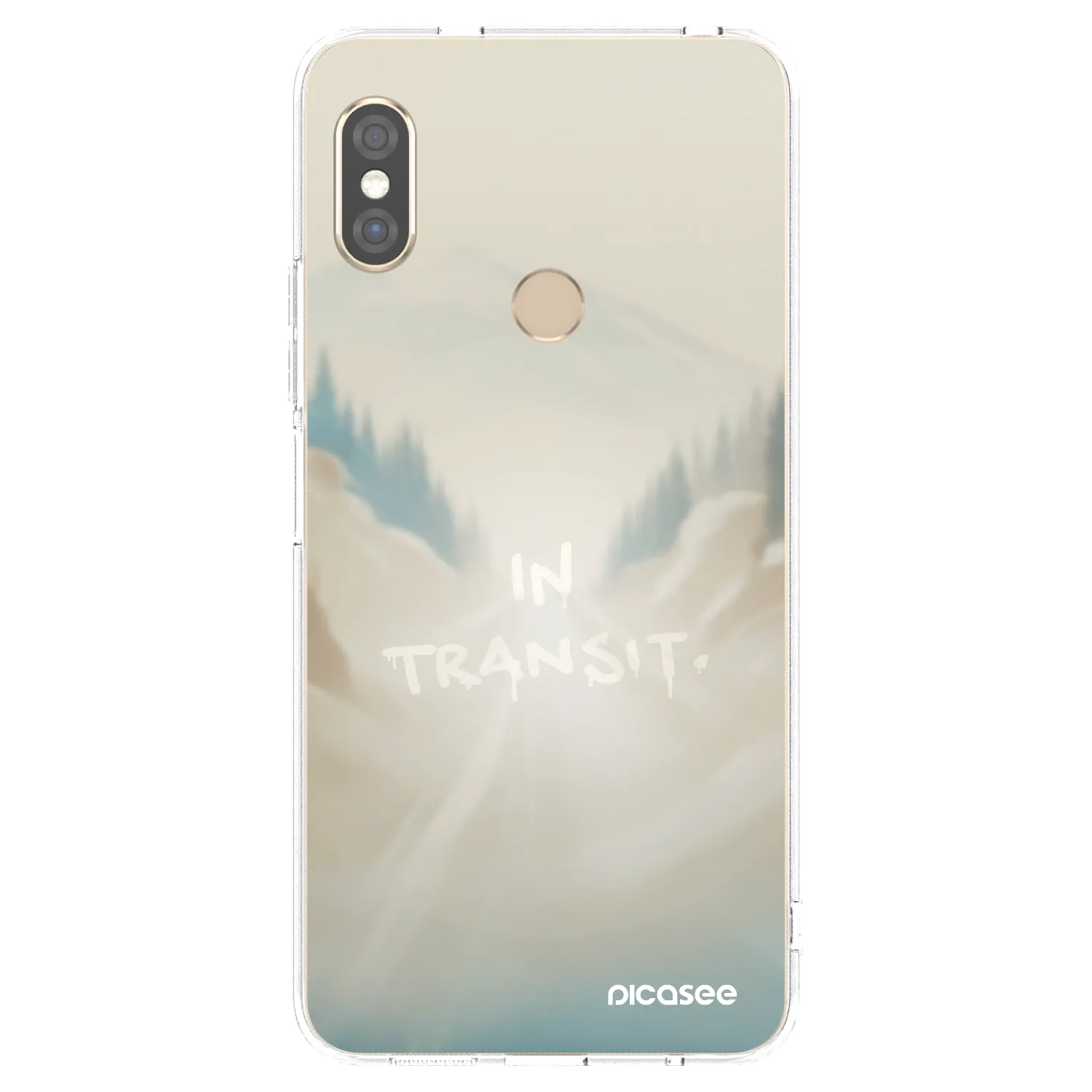 Picasee silikonový průhledný obal pro Xiaomi Redmi Note 5 Global - IN TRANSIT