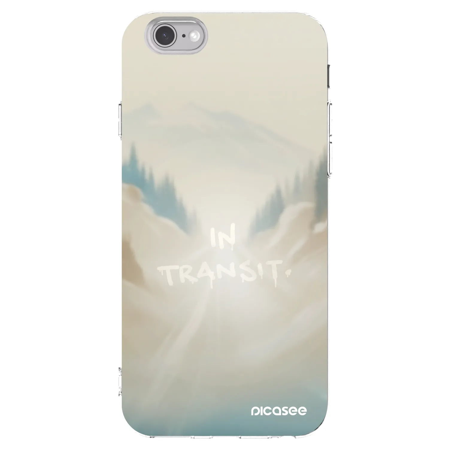 Picasee silikonový průhledný obal pro Apple iPhone 6/6S - IN TRANSIT