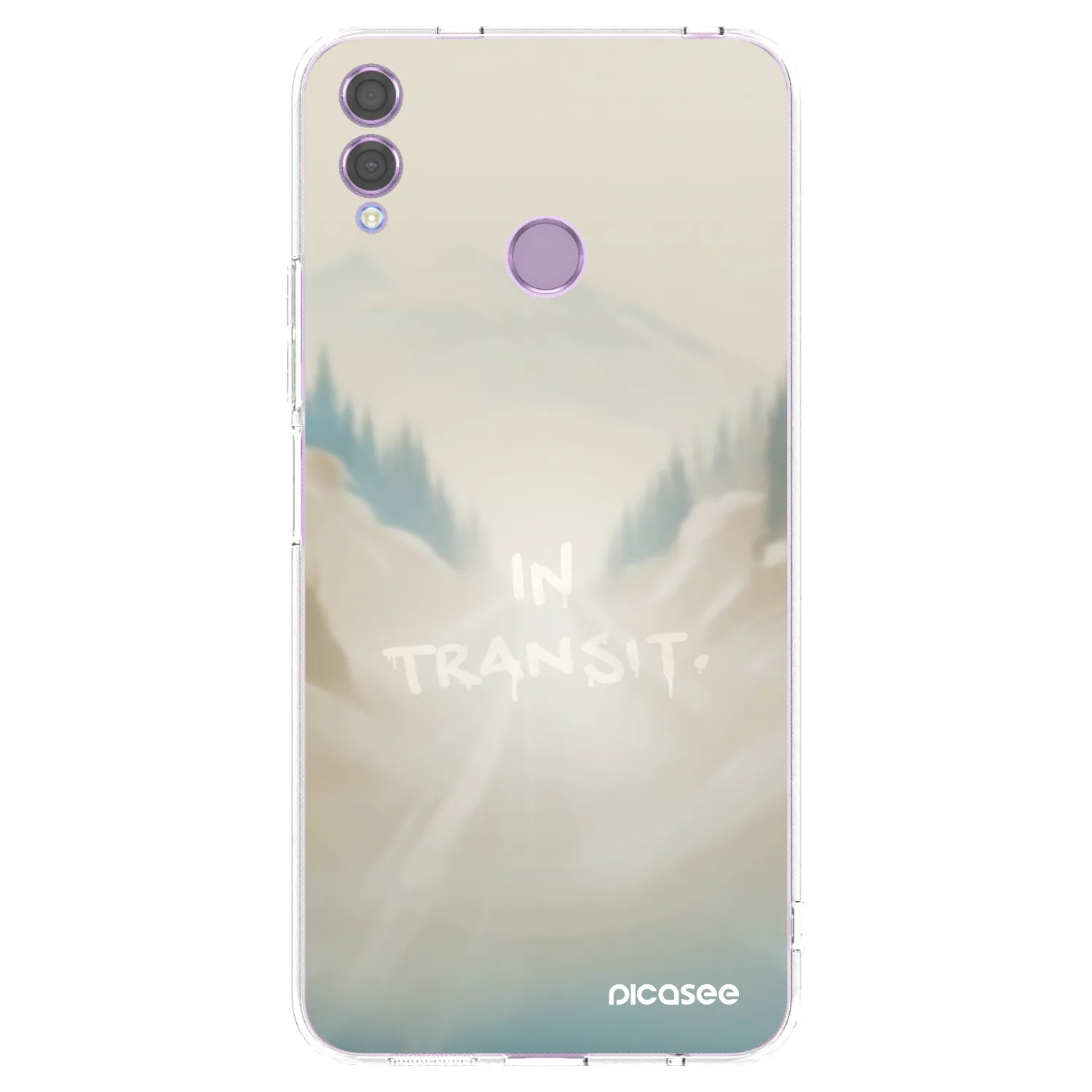 Picasee silikonový průhledný obal pro Honor 8X - IN TRANSIT