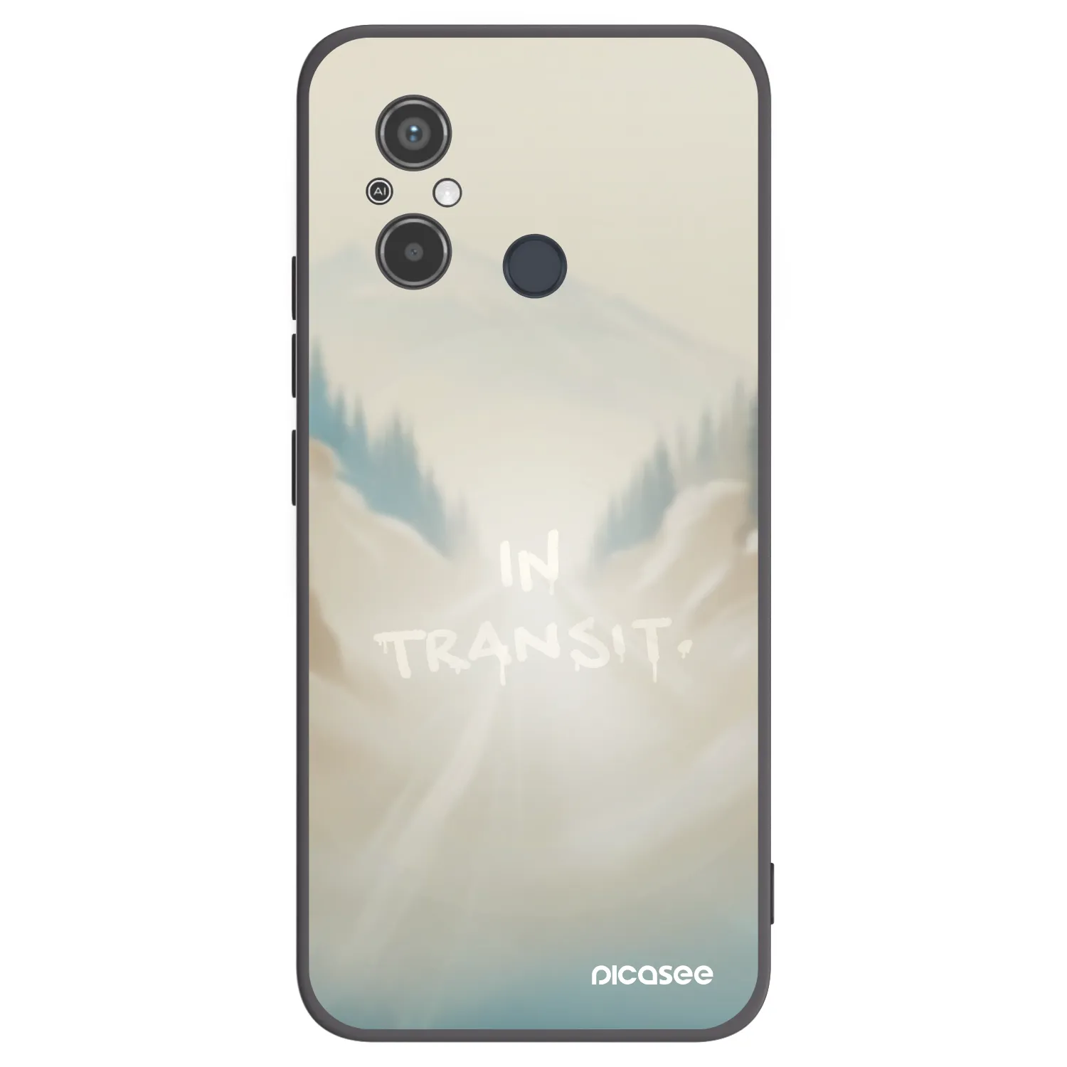 Picasee silikonový černý obal pro Xiaomi Redmi 12C - IN TRANSIT