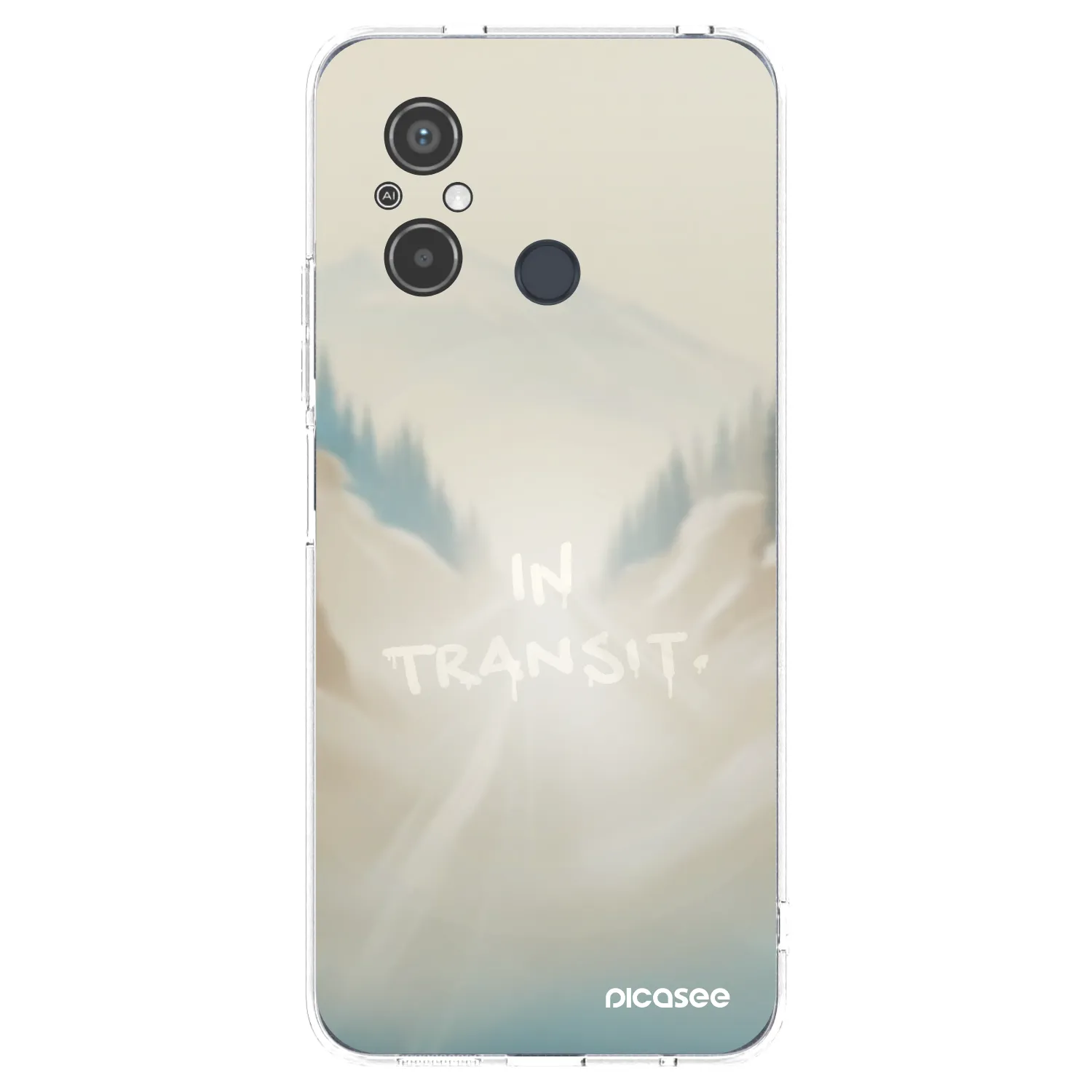 Picasee silikonový průhledný obal pro Xiaomi Redmi 12C - IN TRANSIT