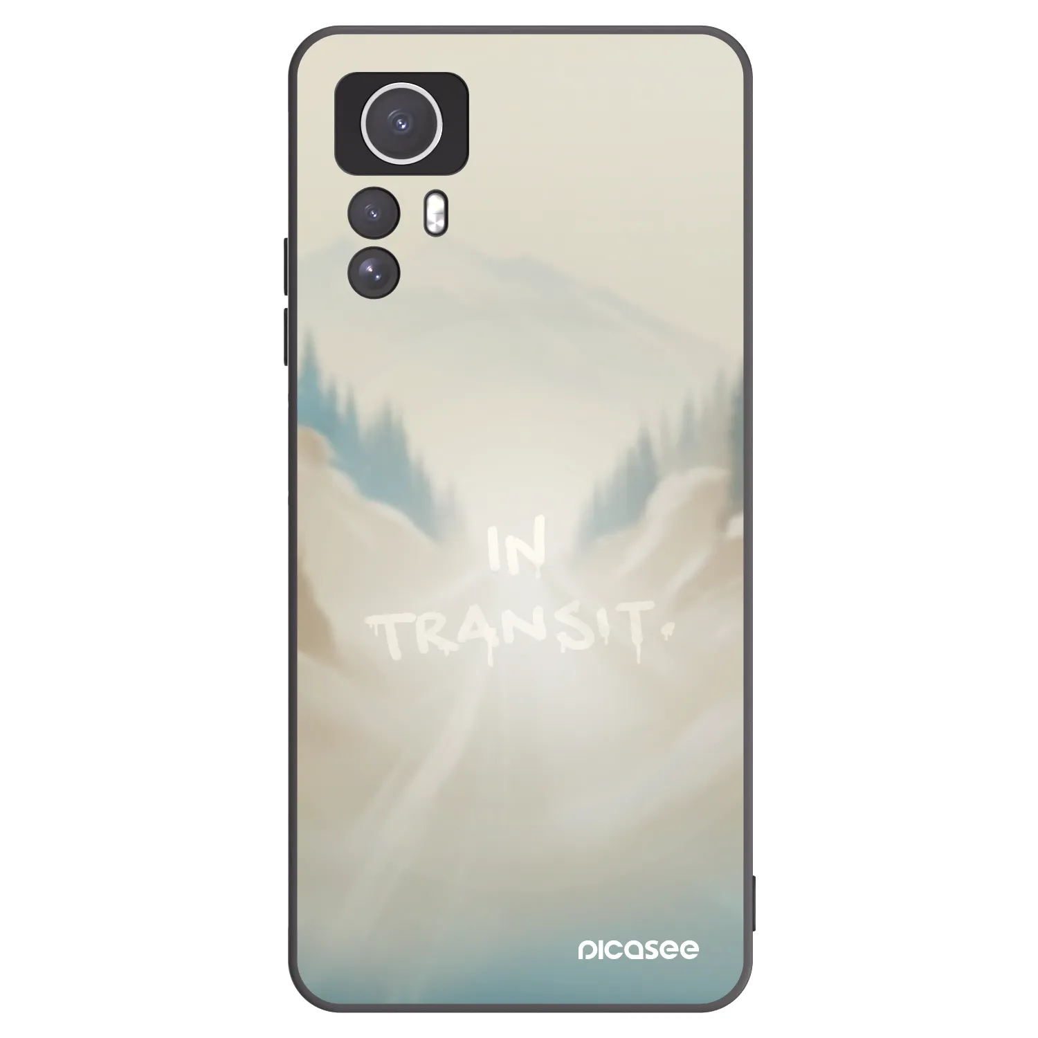 Picasee silikonový černý obal pro Xiaomi Redmi Note 12S - IN TRANSIT