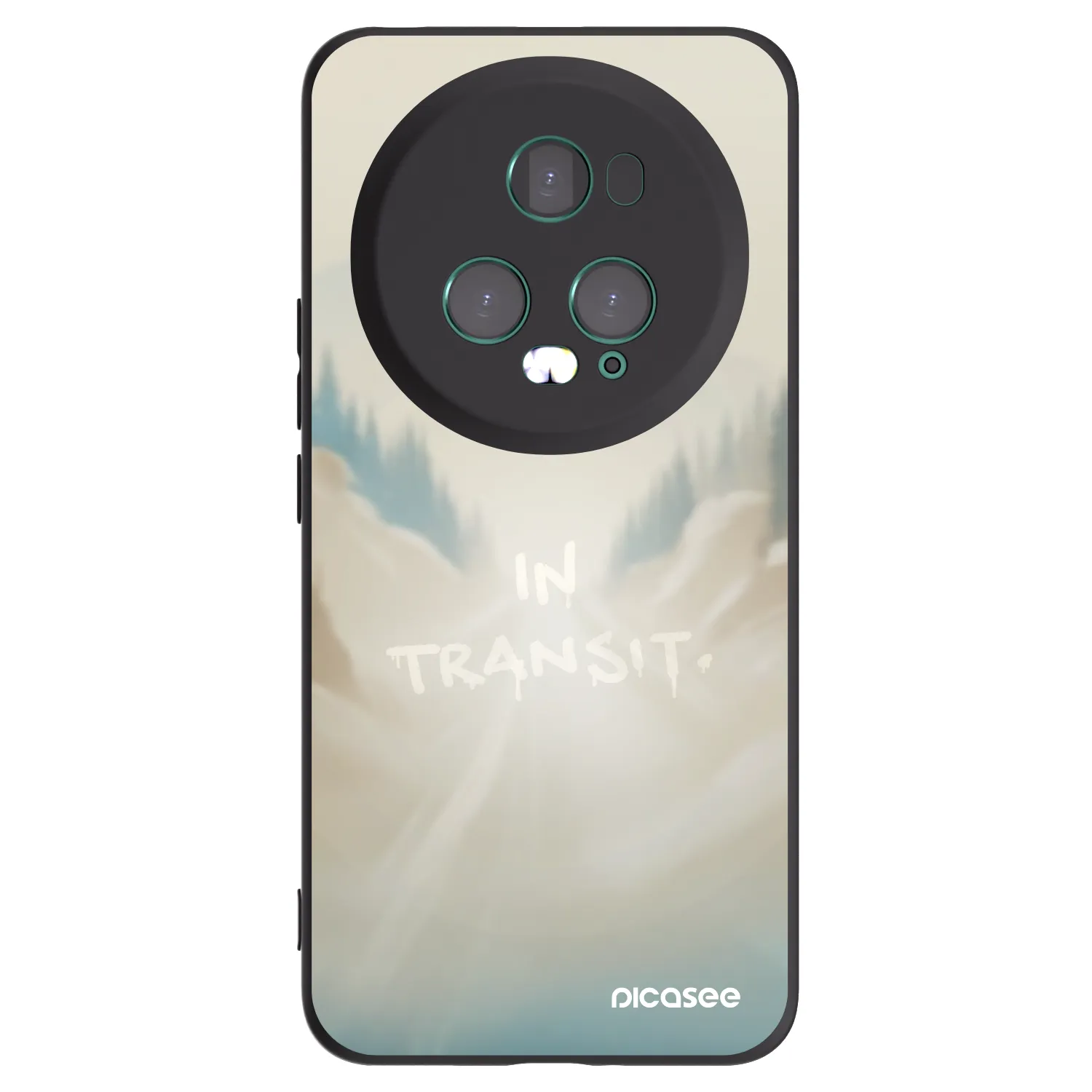 Picasee silikonový černý obal pro Honor Magic5 Pro - IN TRANSIT