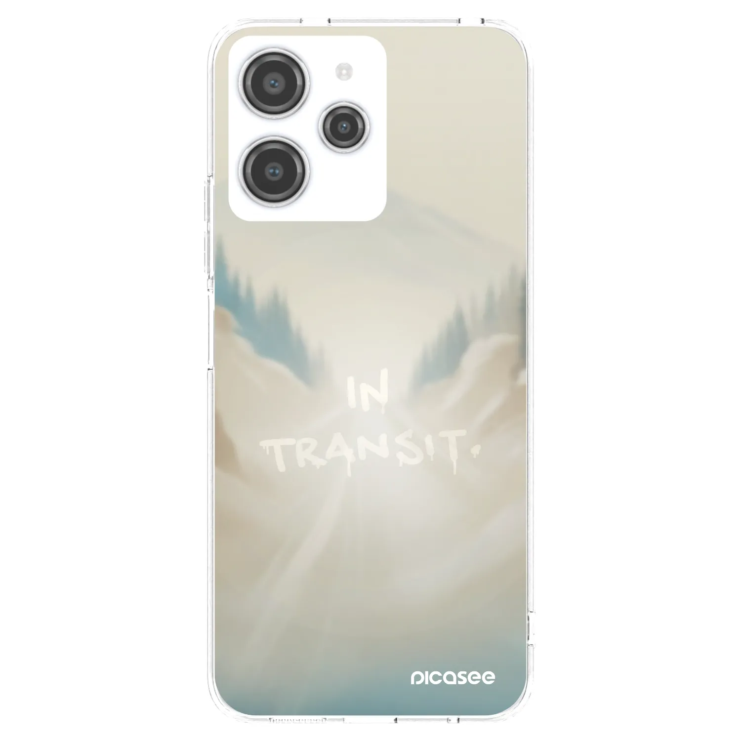 Picasee silikonový průhledný obal pro Xiaomi Redmi 12 4G - IN TRANSIT