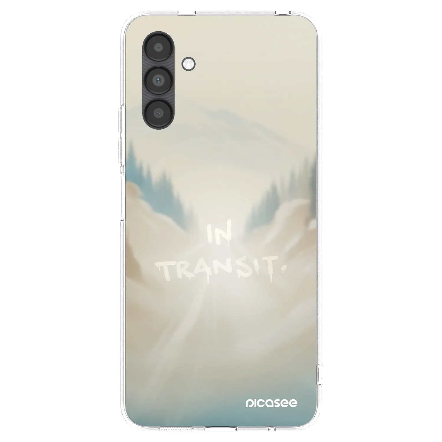 Picasee silikonový průhledný obal pro Samsung Galaxy A04s A047F - IN TRANSIT
