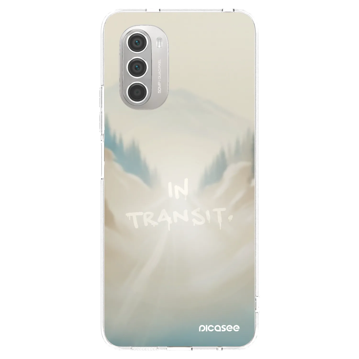 Picasee silikonový průhledný obal pro Motorola Moto G51 - IN TRANSIT