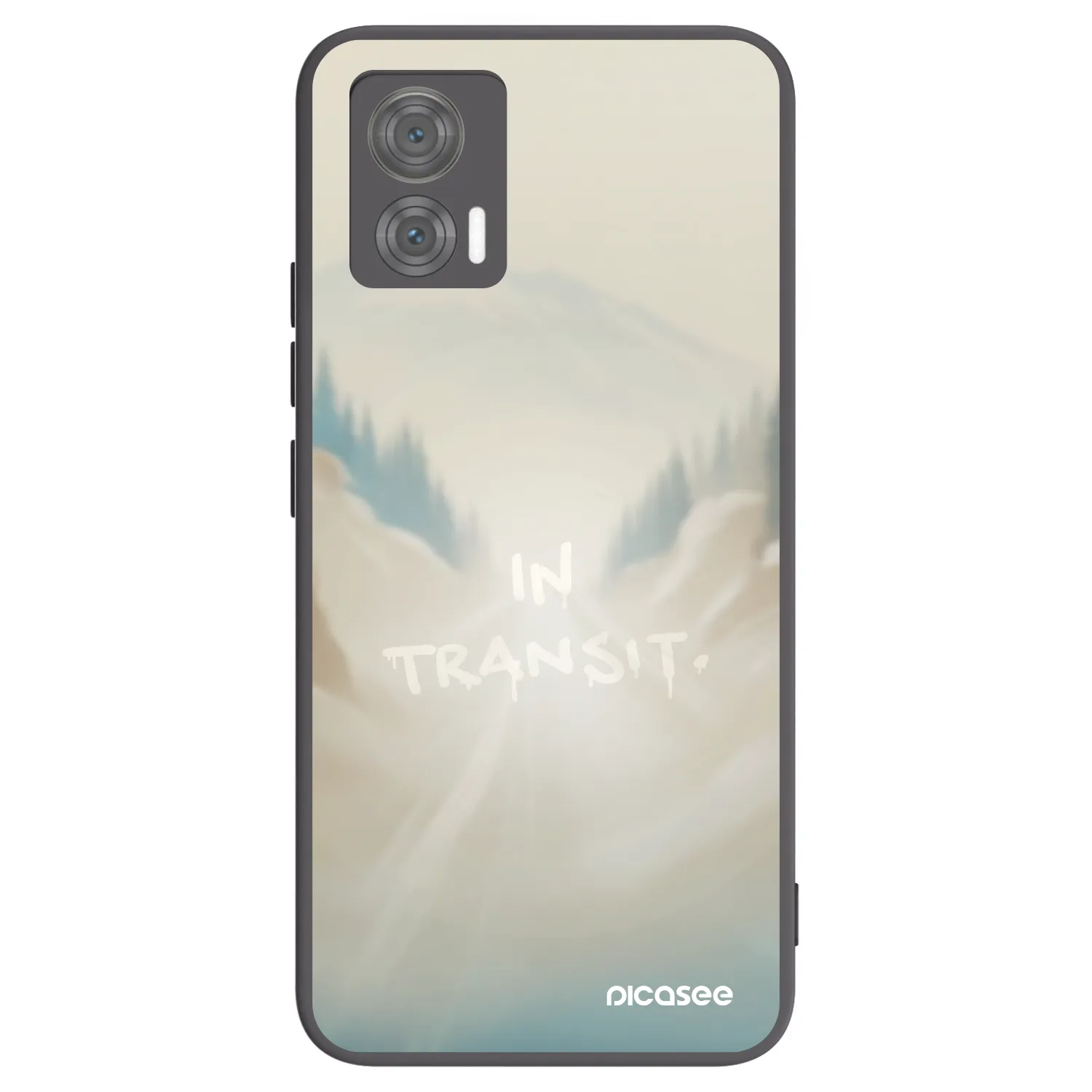 Picasee silikonový černý obal pro Motorola Edge 30 Neo - IN TRANSIT