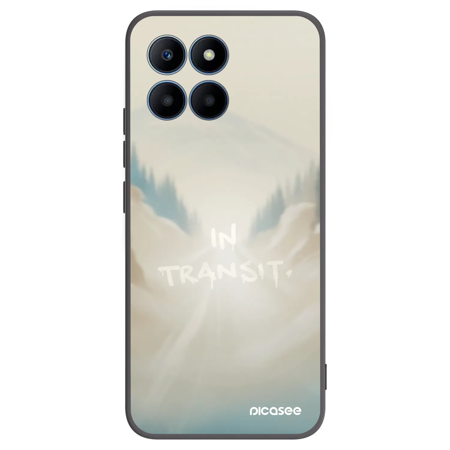 Picasee silikonový černý obal pro Honor 70 Lite - IN TRANSIT