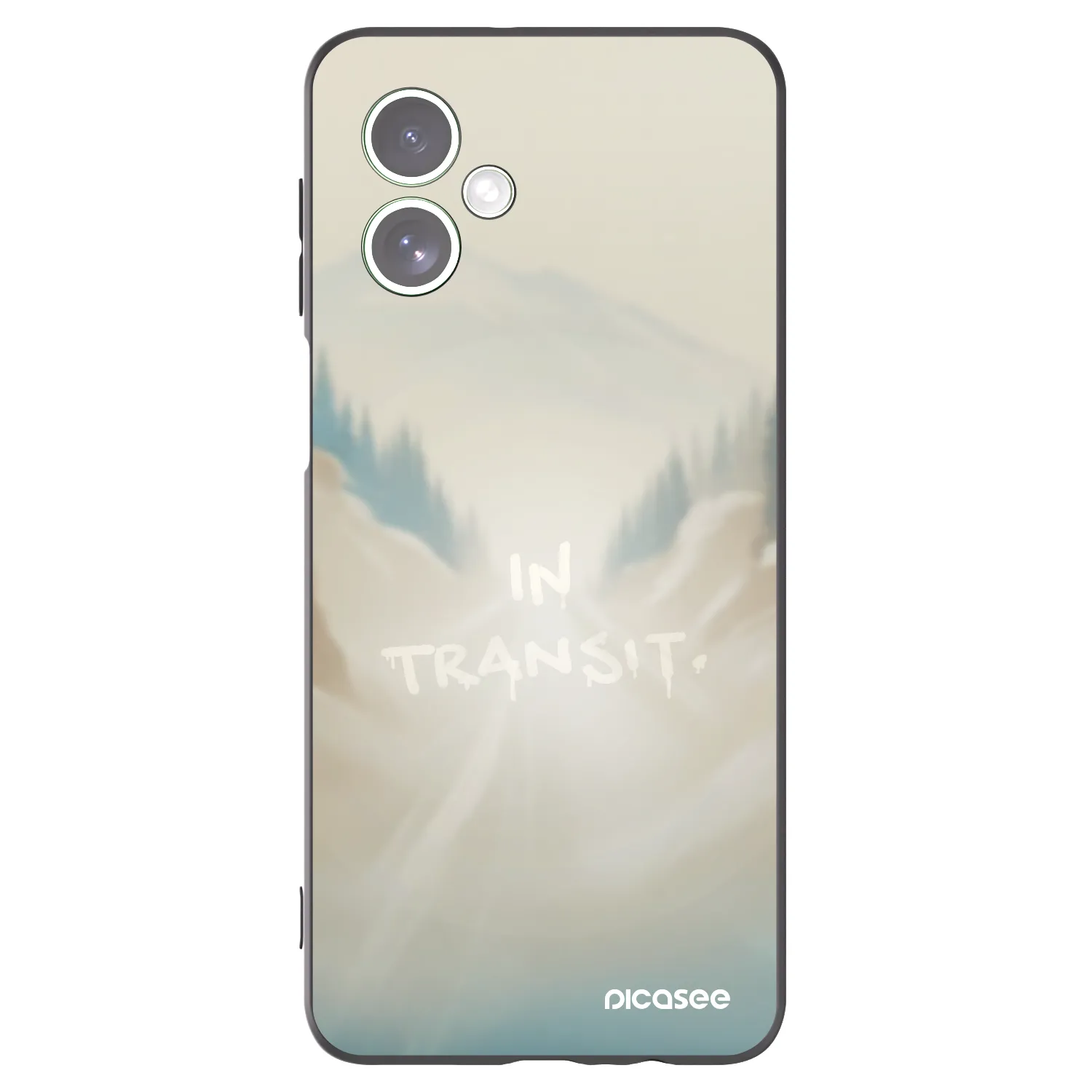 Picasee silikonový černý obal pro Motorola Moto G54 5G - IN TRANSIT