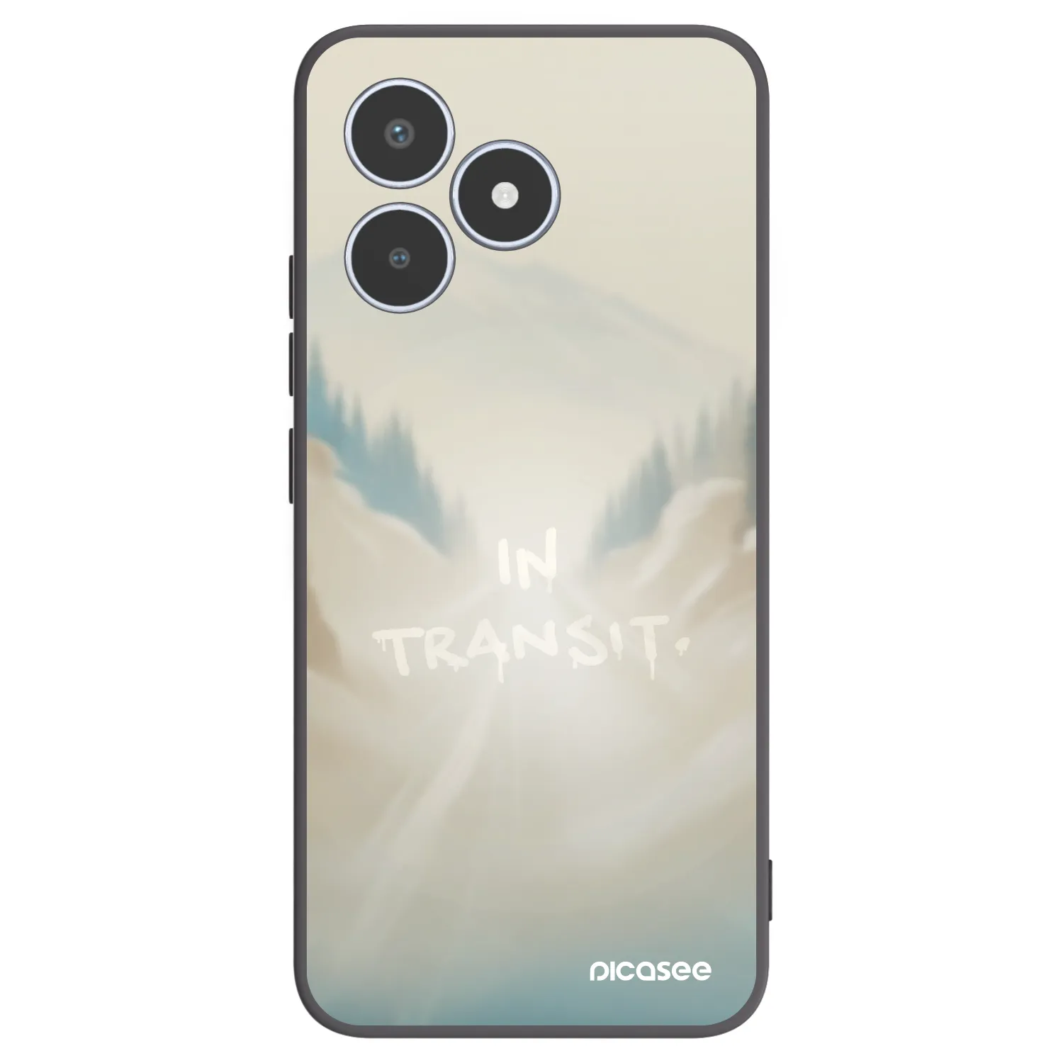 Picasee silikonový černý obal pro Realme C53 - IN TRANSIT