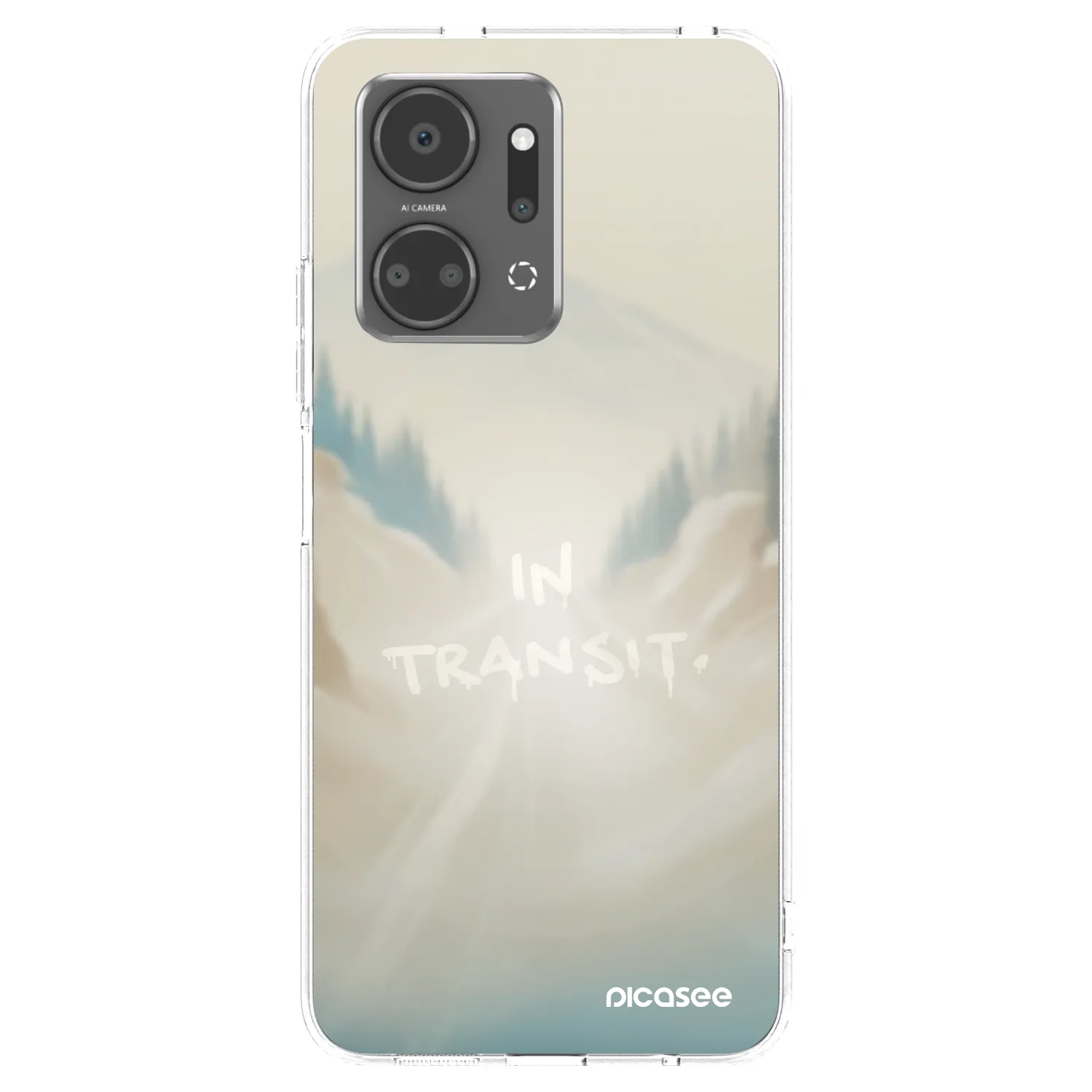 Picasee silikonový průhledný obal pro Honor X7a - IN TRANSIT