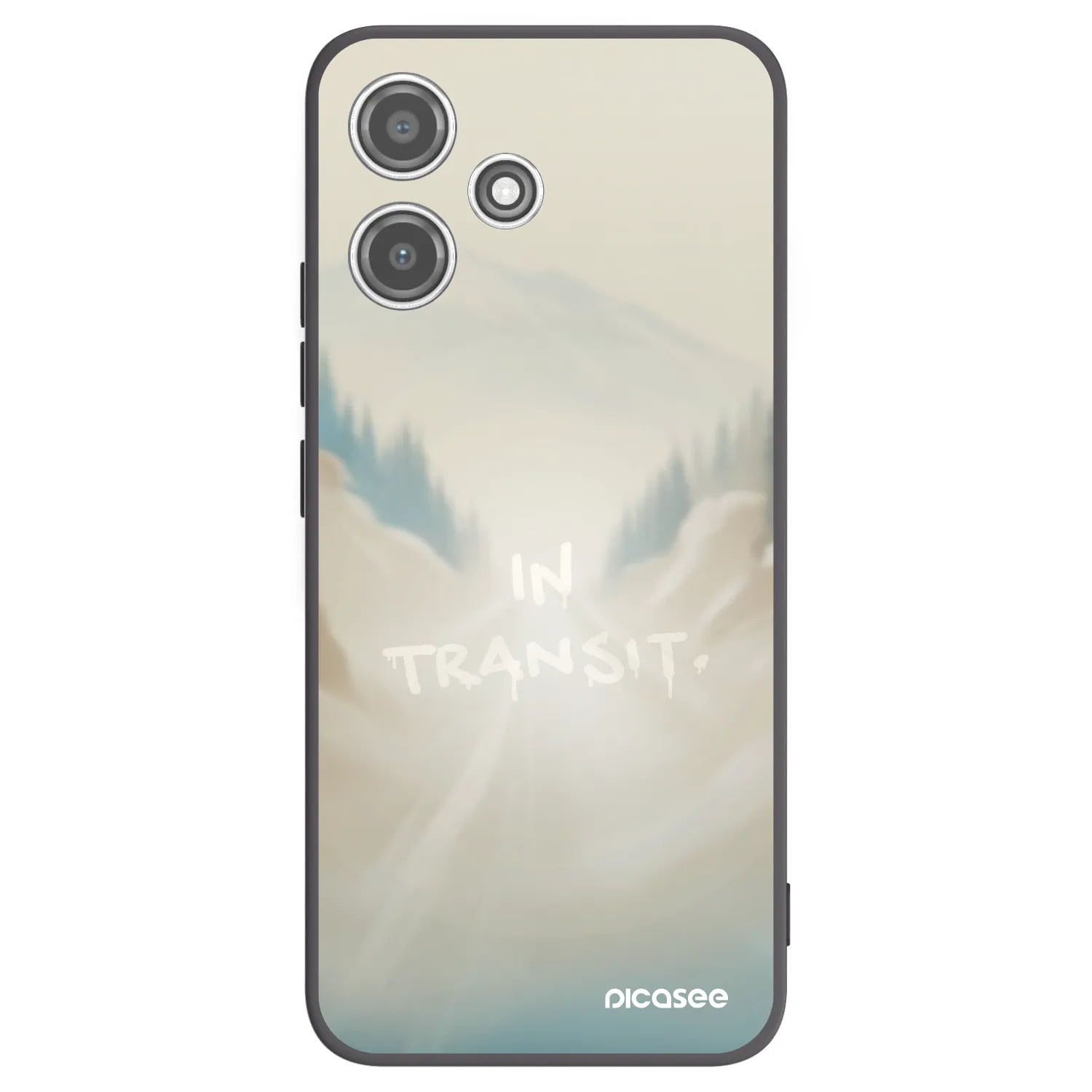 Picasee silikonový černý obal pro Xiaomi Redmi 12 5G - IN TRANSIT