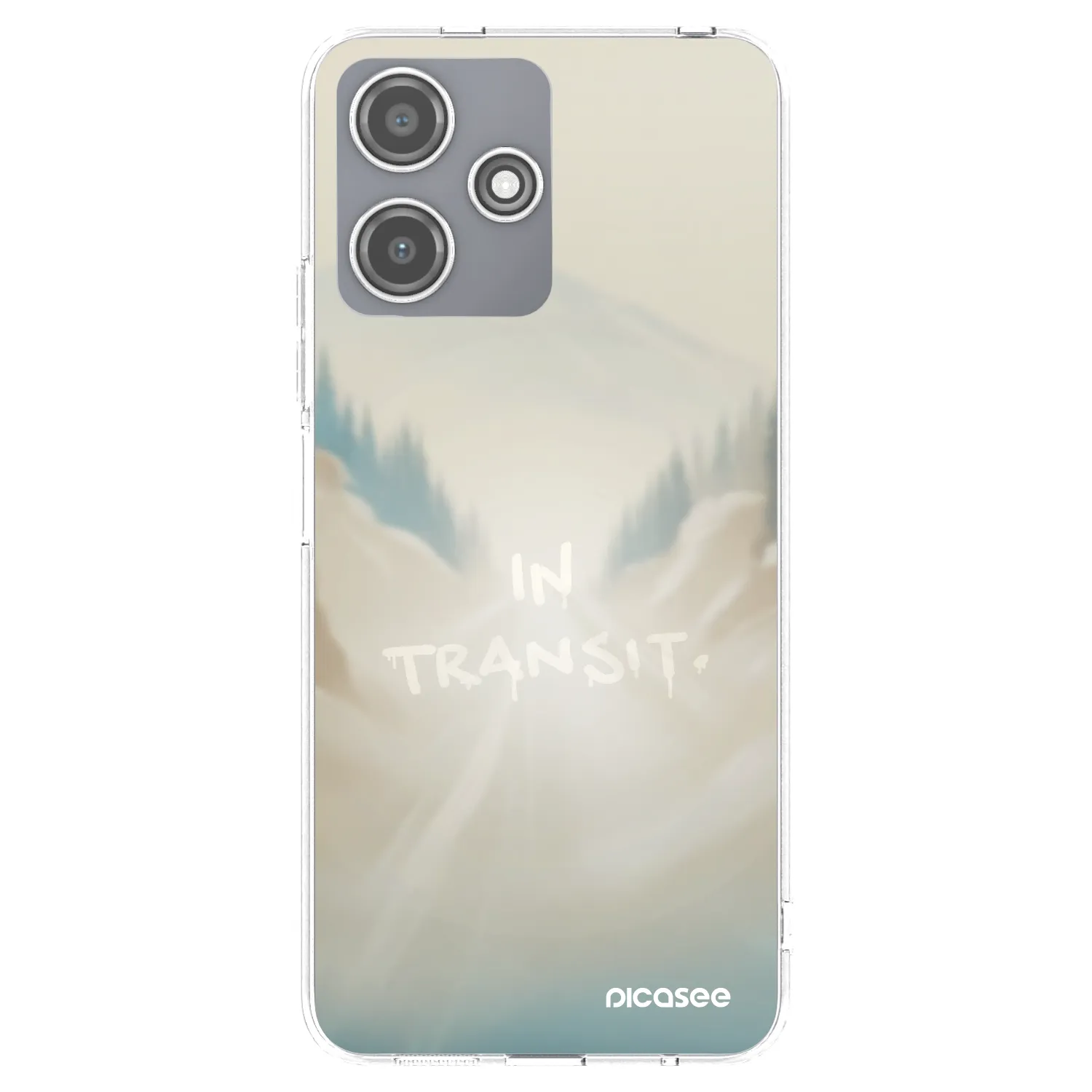 Picasee silikonový průhledný obal pro Xiaomi Redmi 12 5G - IN TRANSIT