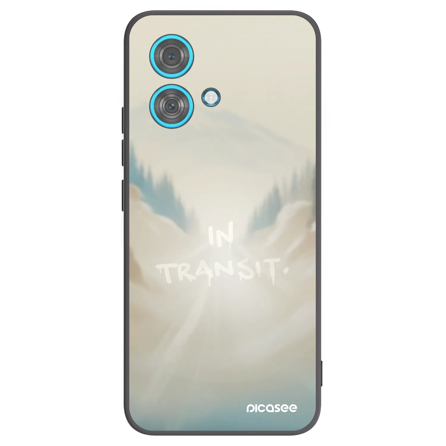Picasee silikonový černý obal pro Motorola Edge 40 Neo - IN TRANSIT