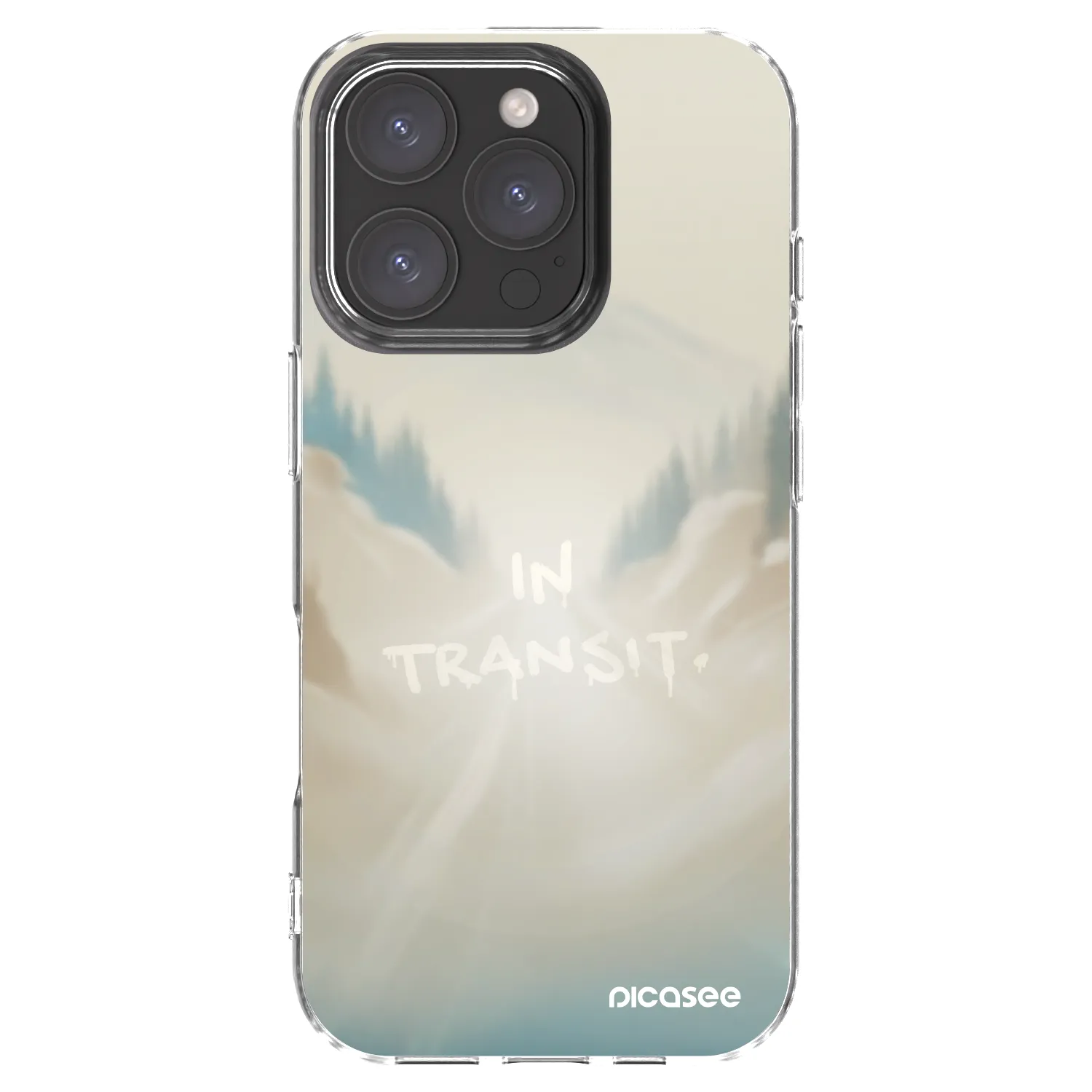 Picasee silikonový průhledný obal pro Apple iPhone 16 Pro - IN TRANSIT