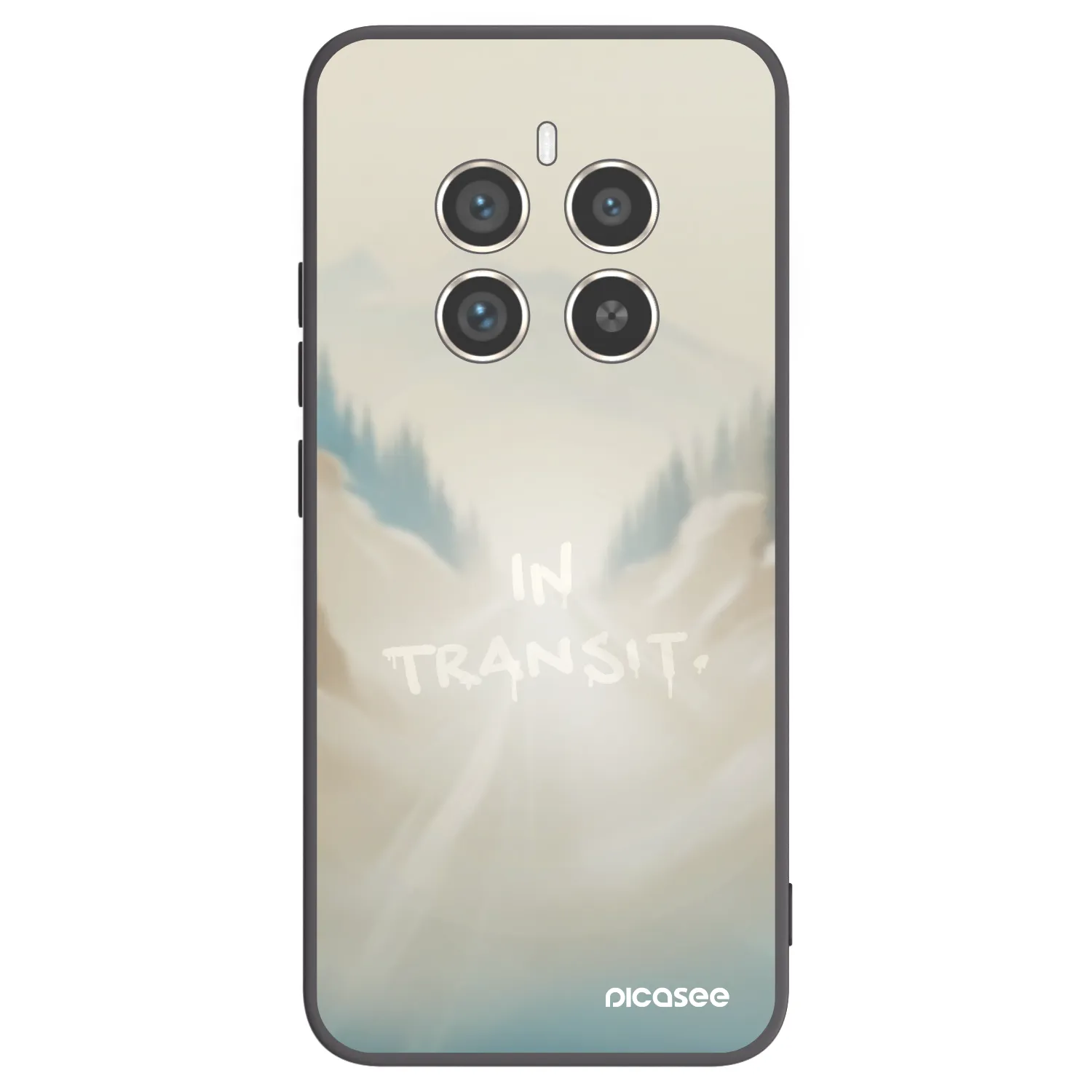 Picasee silikonový černý obal pro Realme 12 Pro 5G - IN TRANSIT