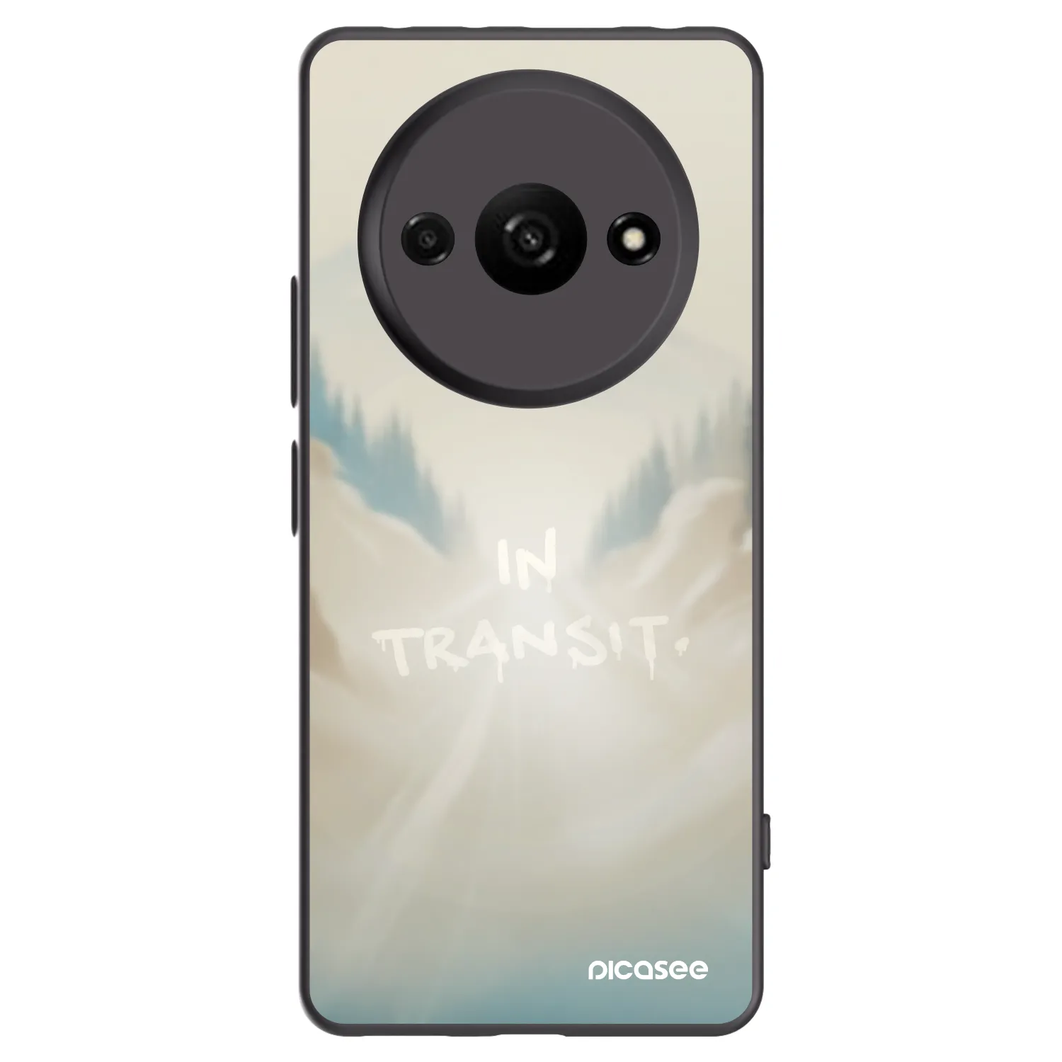 Picasee silikonový černý obal pro Xiaomi Redmi A3 - IN TRANSIT